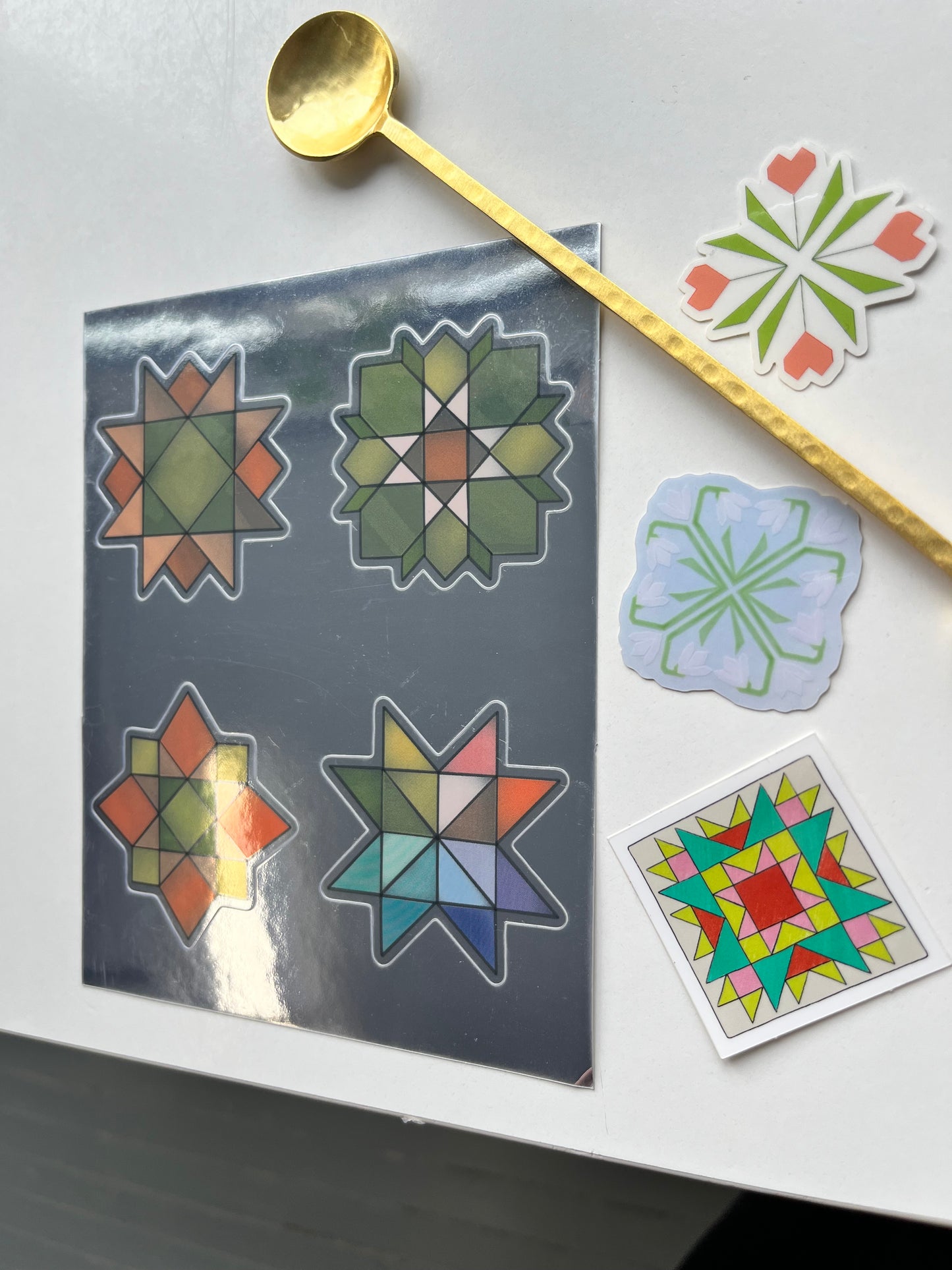 Heart is a flower sticker