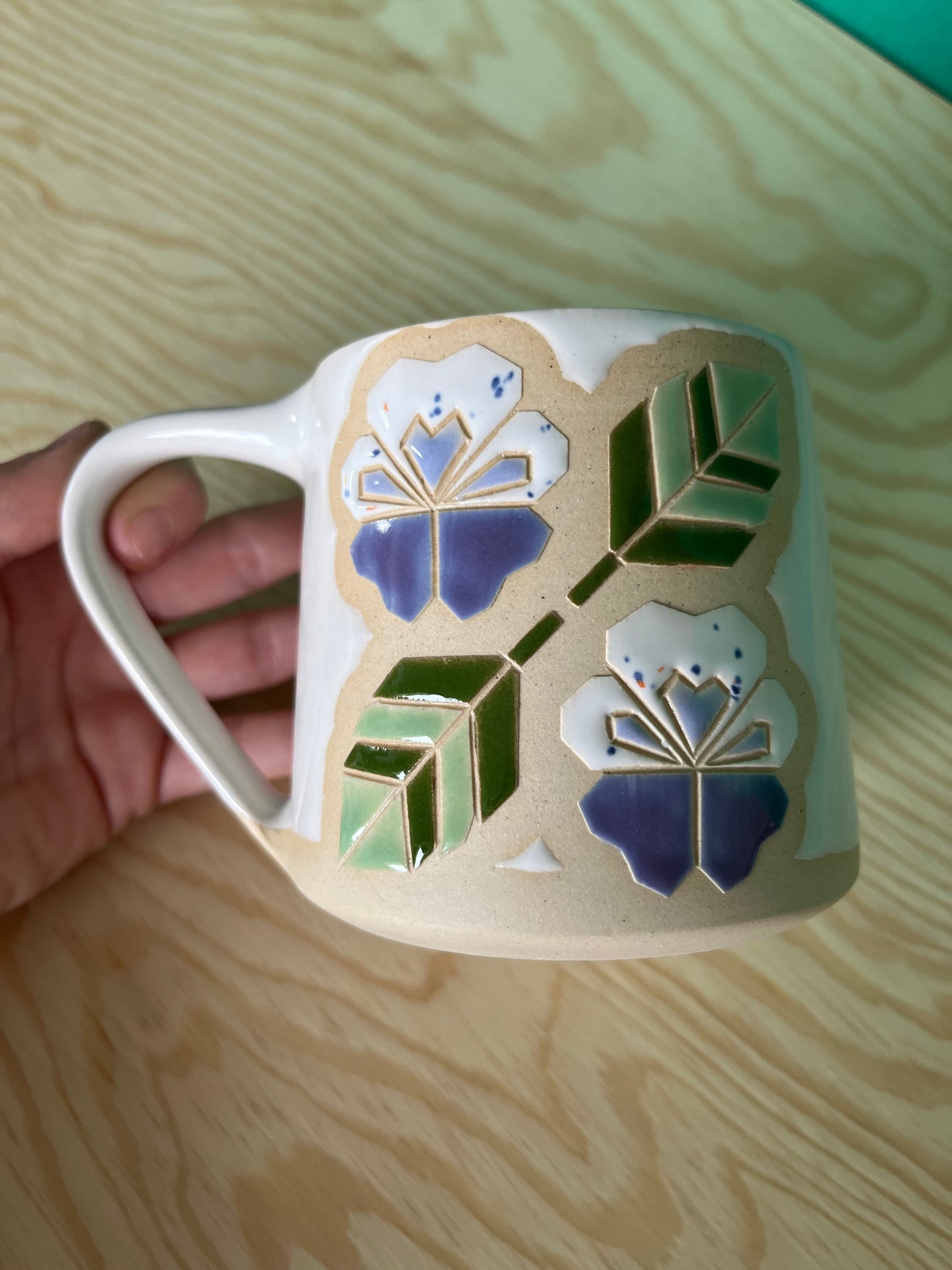 Tall Quilt Mug