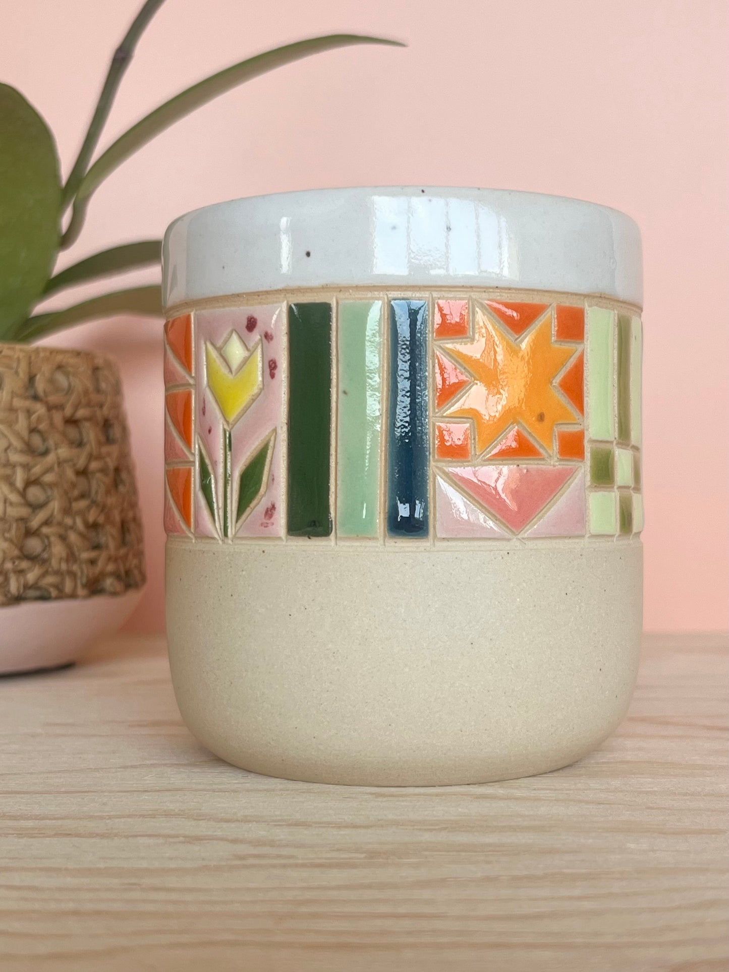Rounded Quilted Tumbler -92-