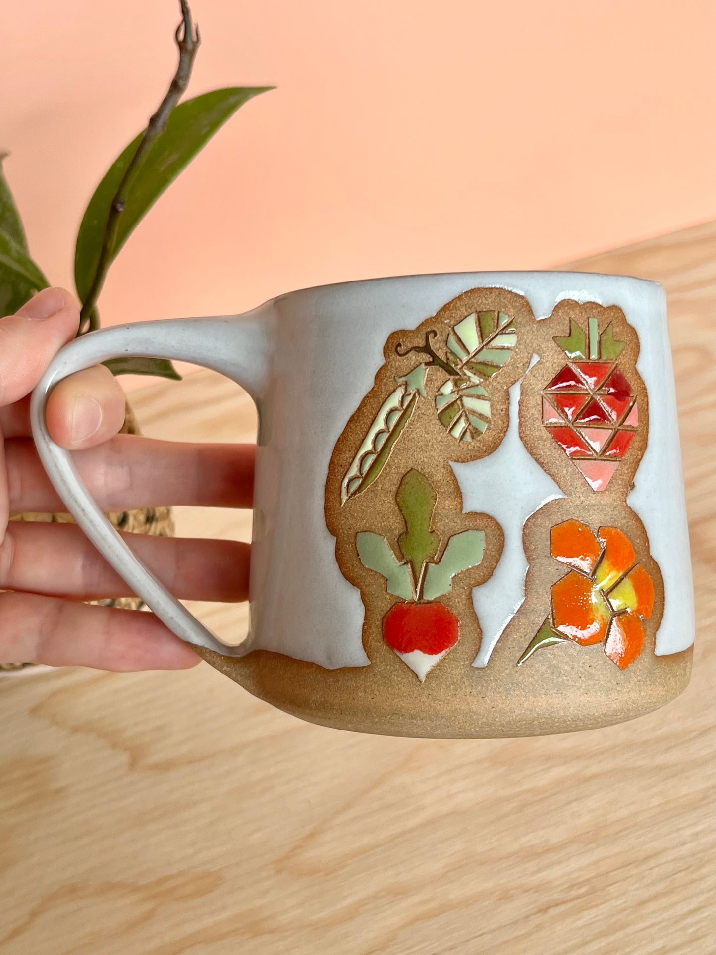 Tall Garden Quilt Mug -04-