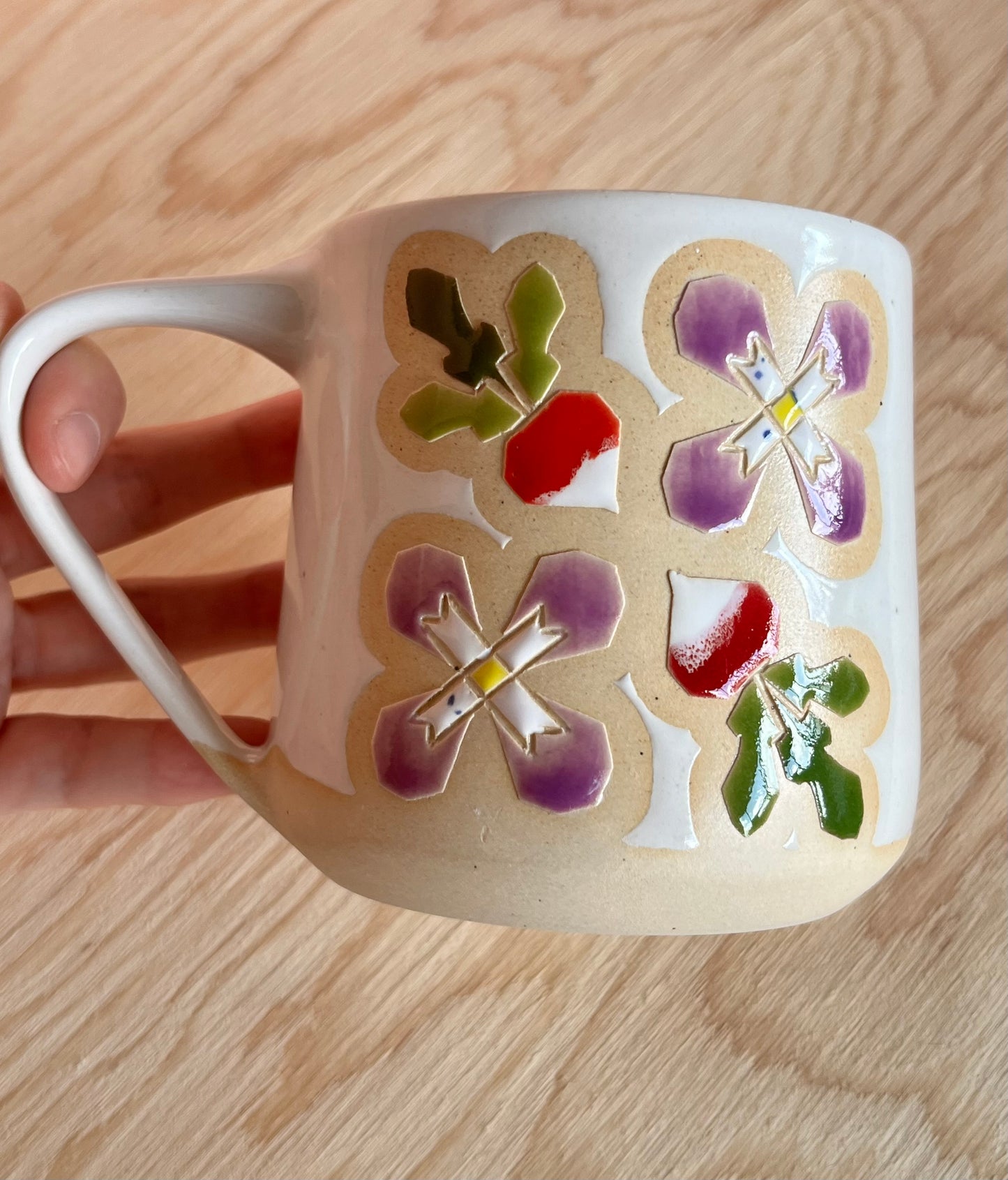 Extra Tall Garden Quilt Mug -23-