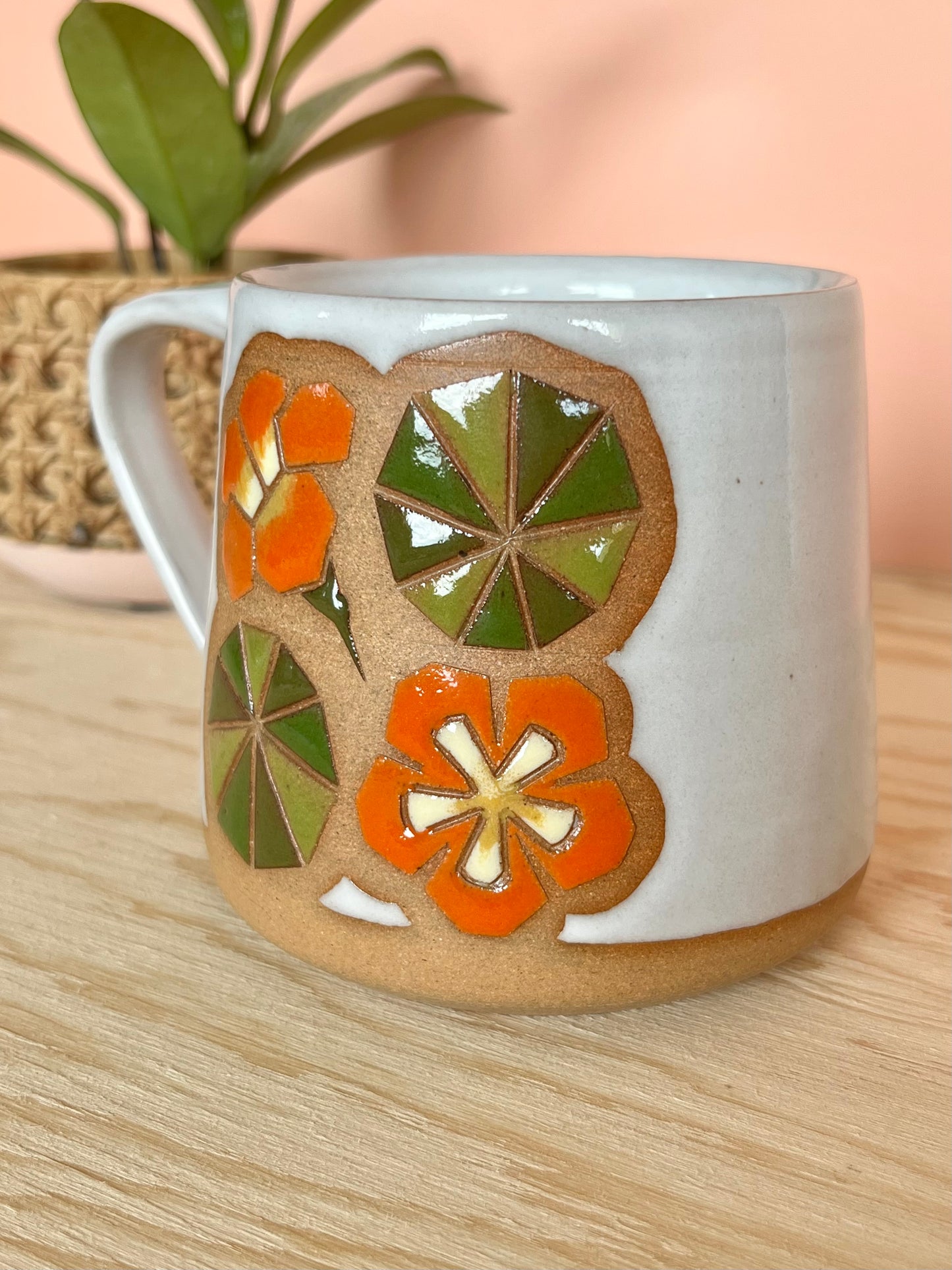 Tall Garden Quilt Mug -01-