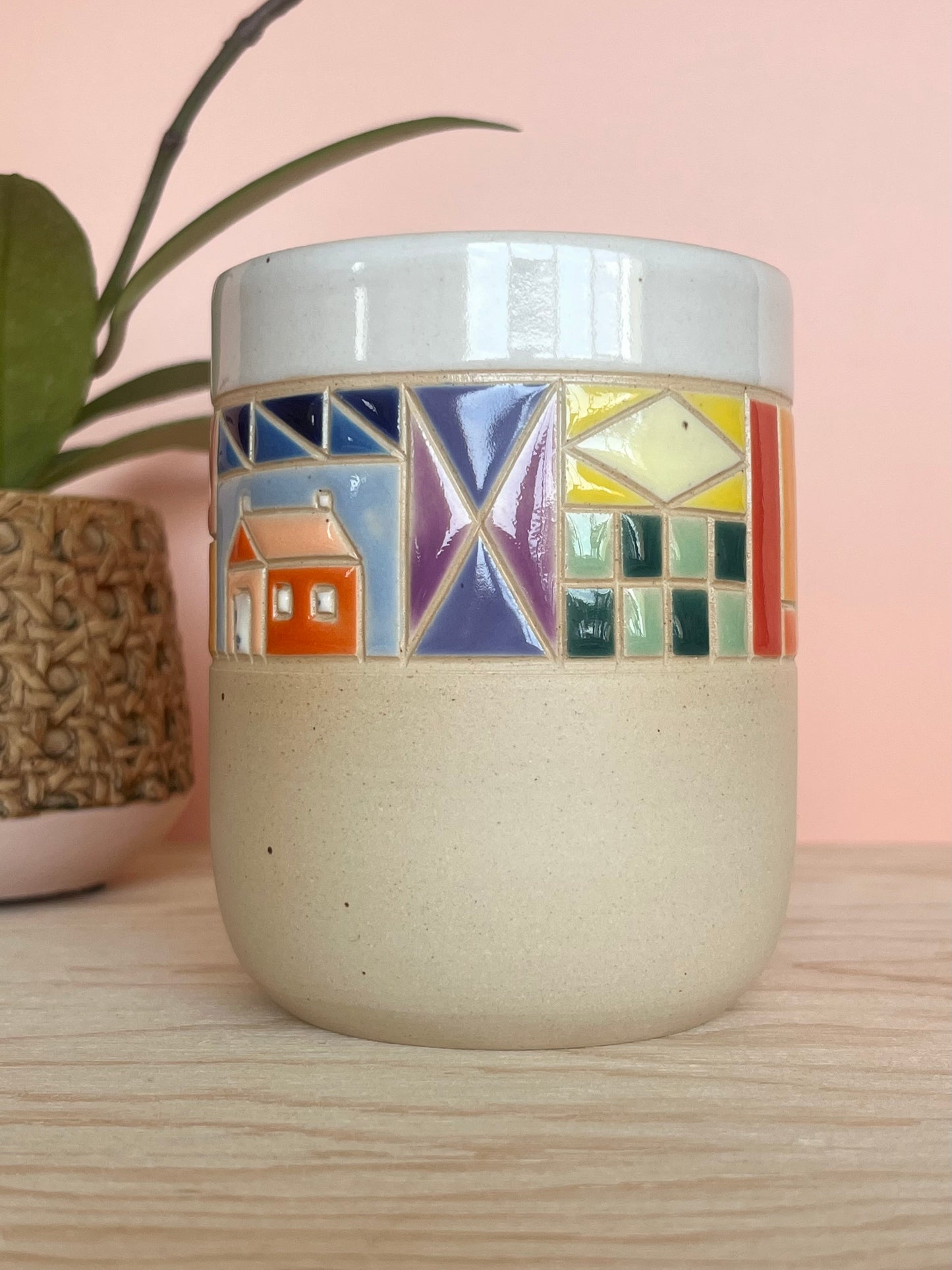 Rounded Quilted Tumbler -93-