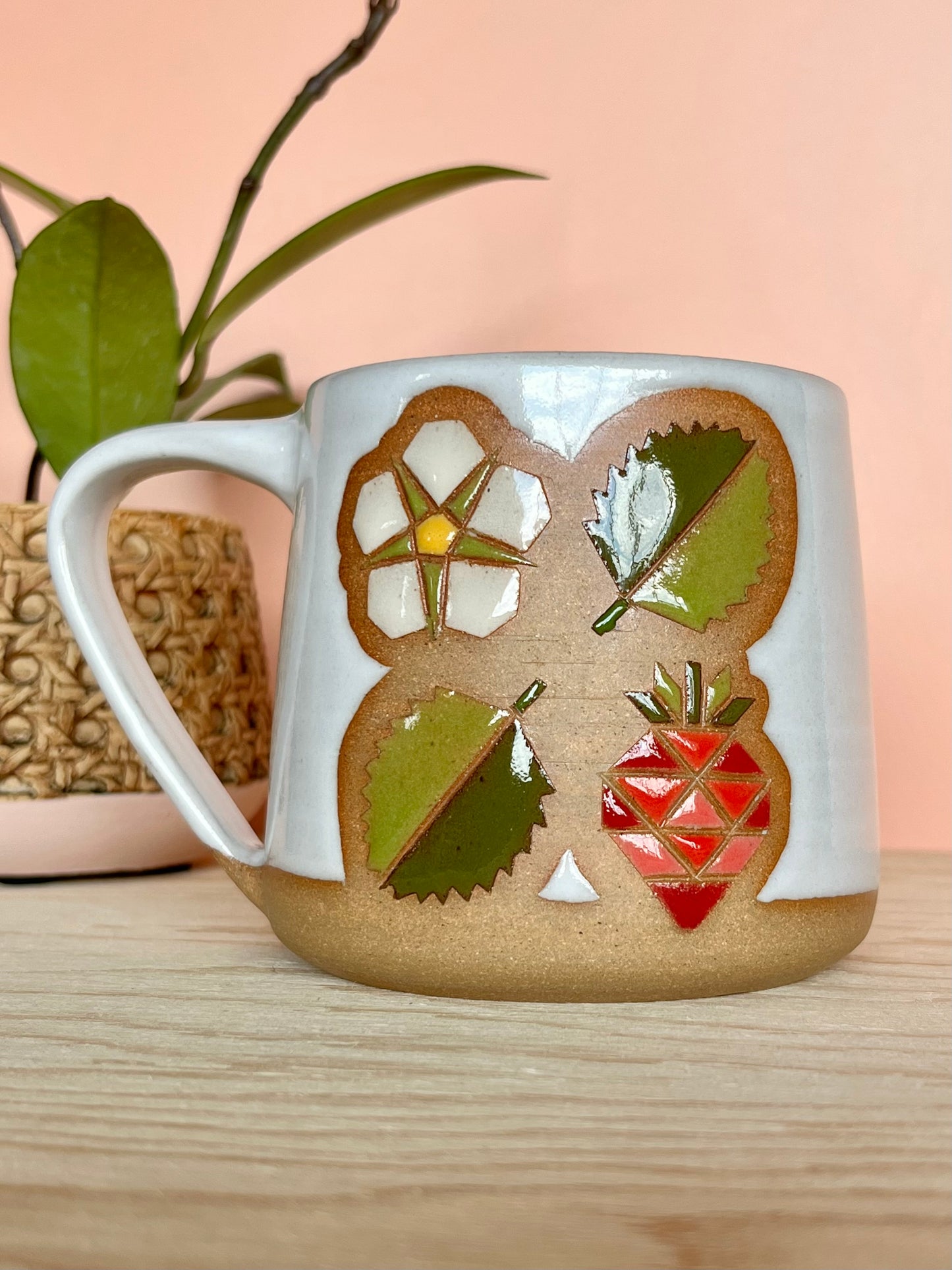 Tall Garden Quilt Mug -07-
