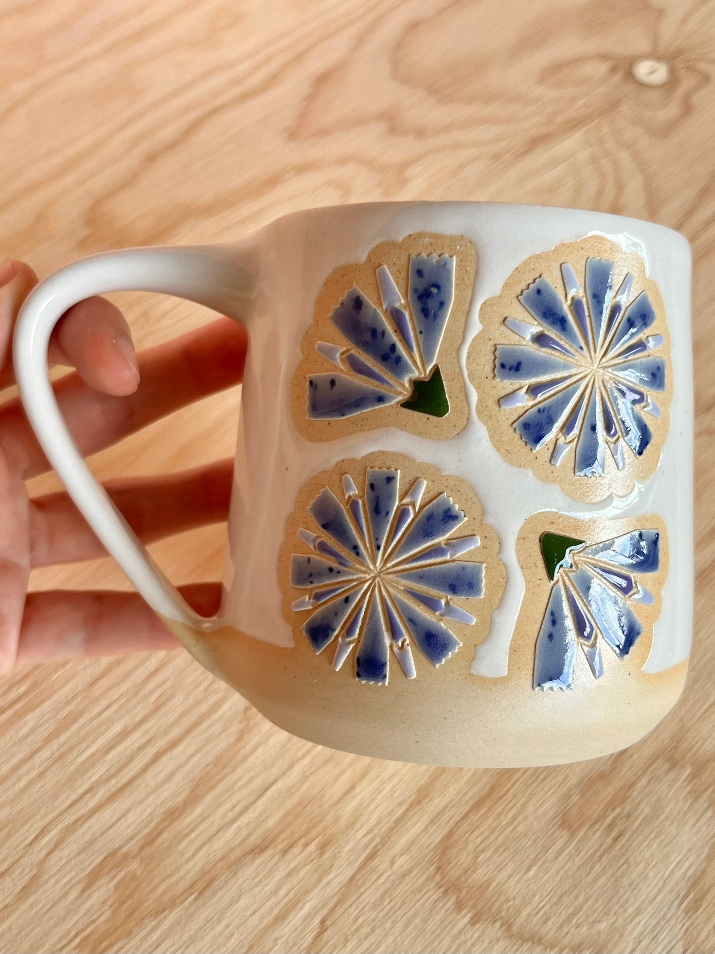 Extra Tall Garden Quilt Mug -27-