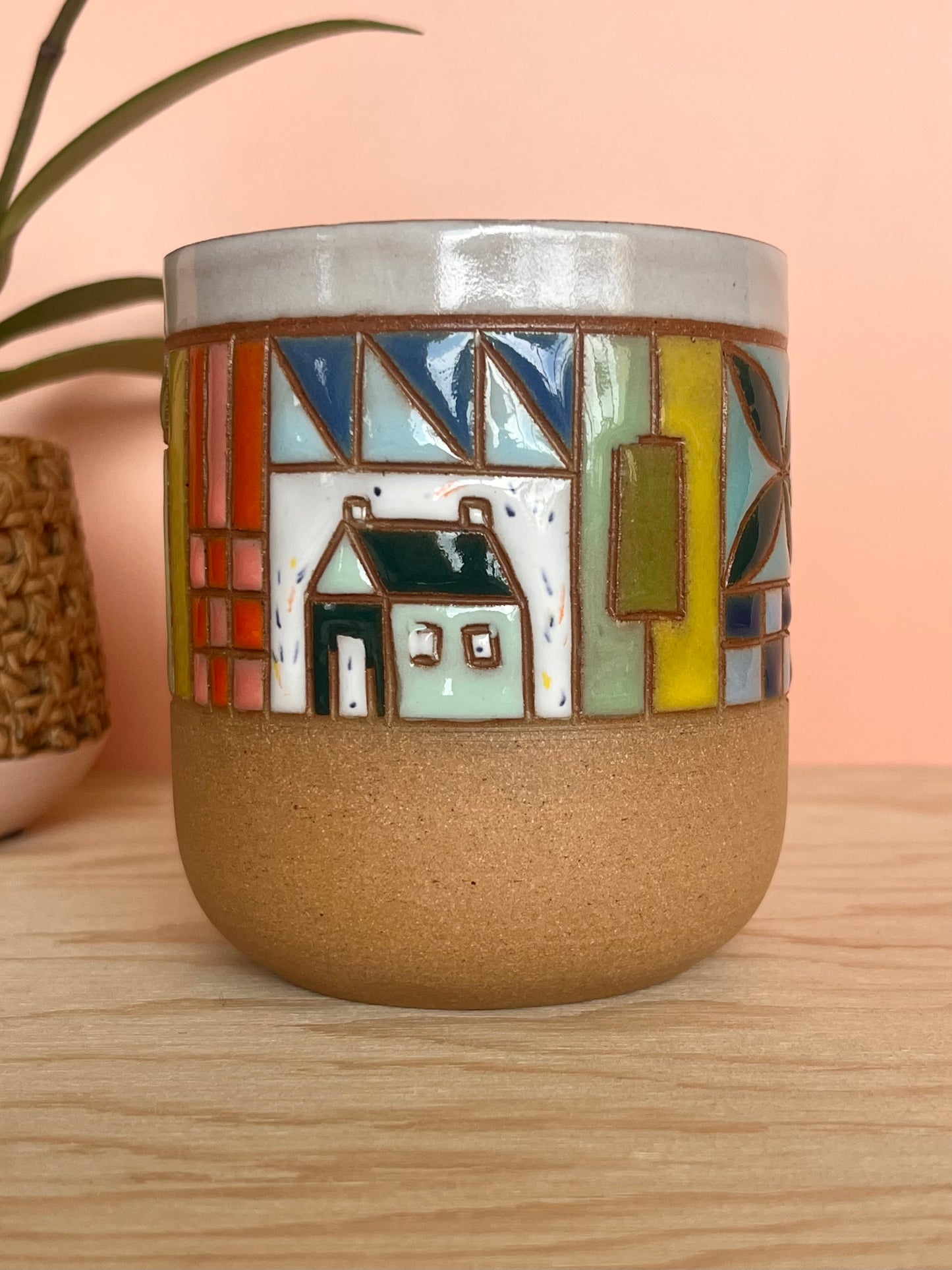 Rounded Quilted Tumbler -80-