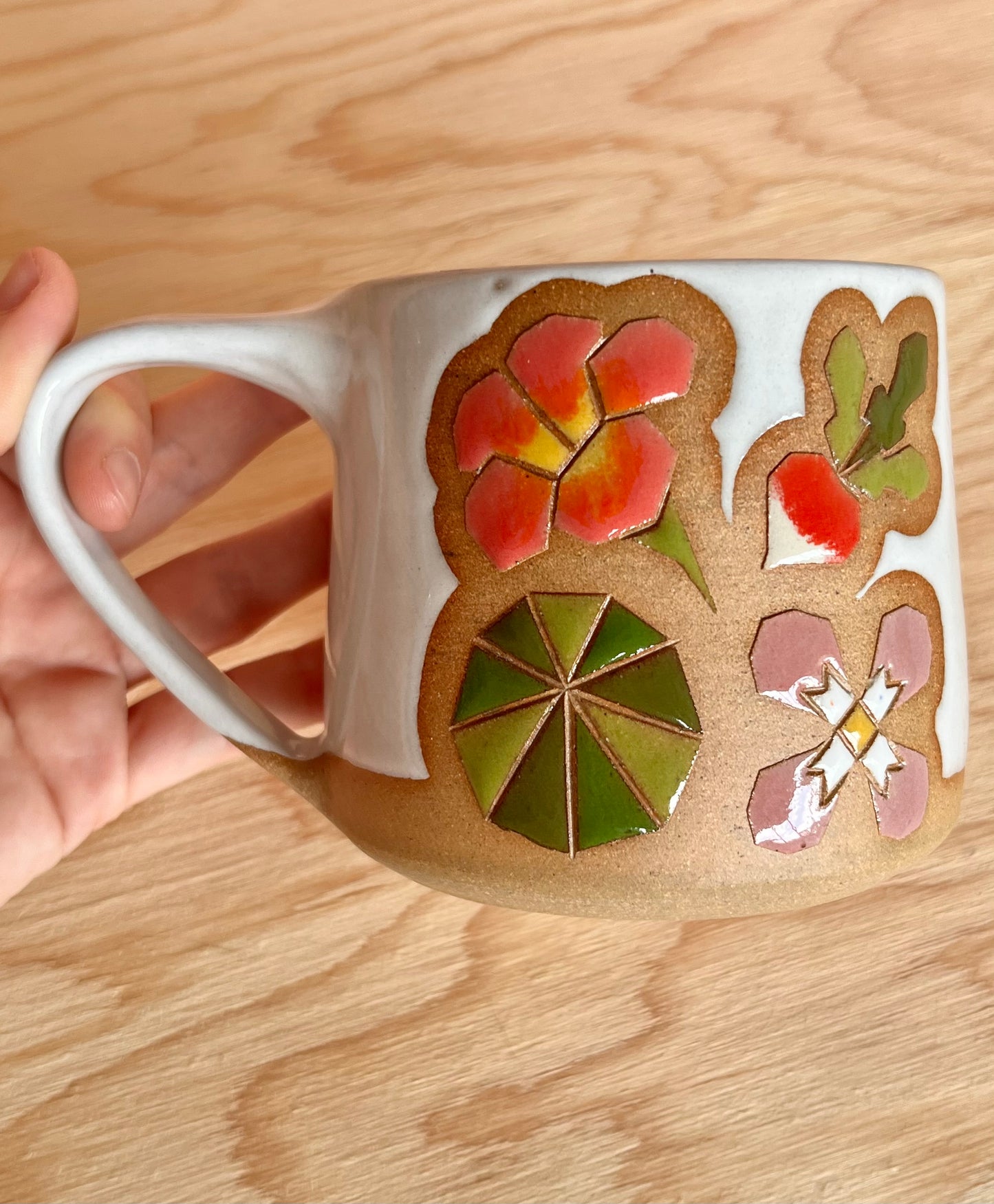 Tall Garden Quilt Mug -10-