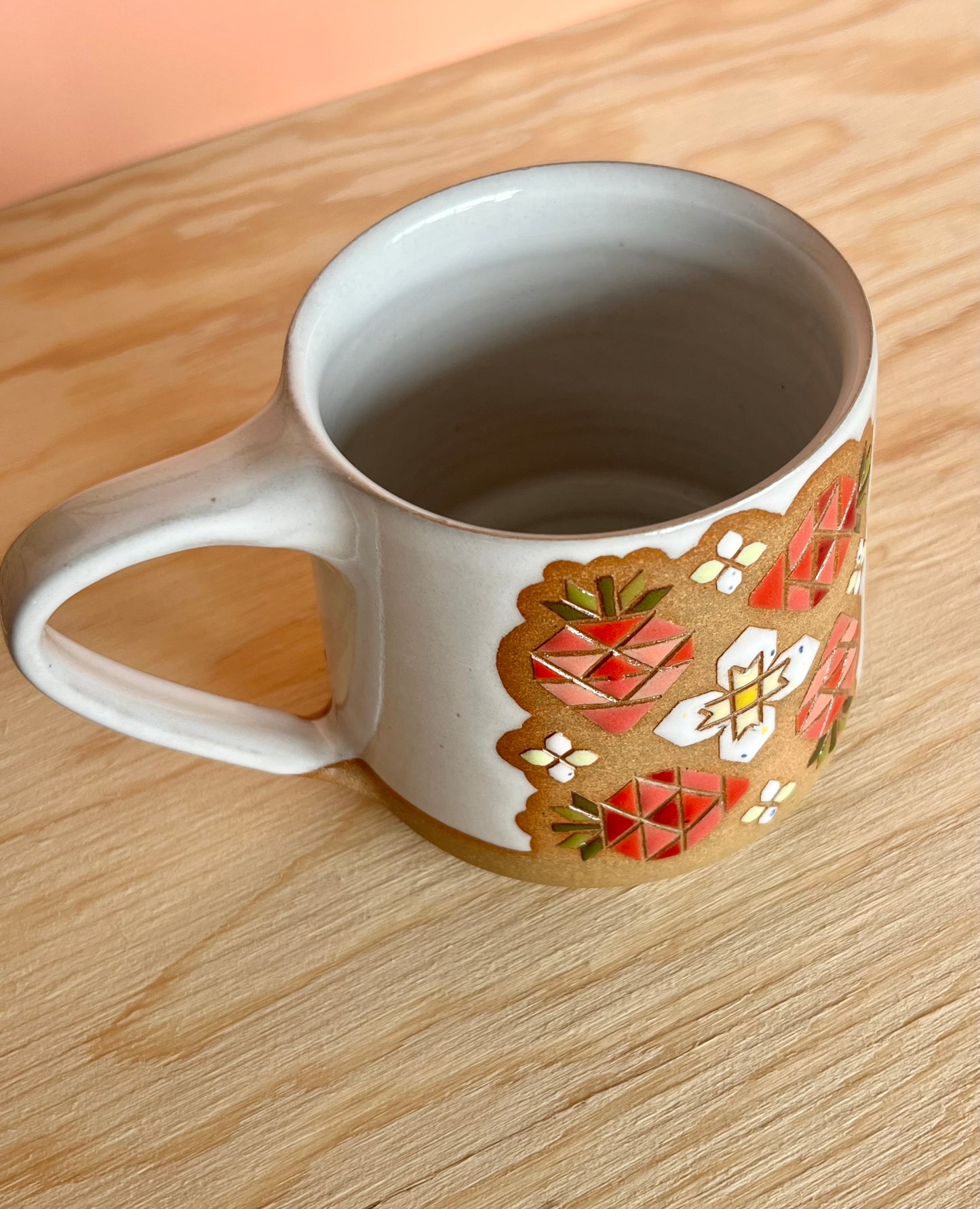 Tall Garden Quilt Mug -05-