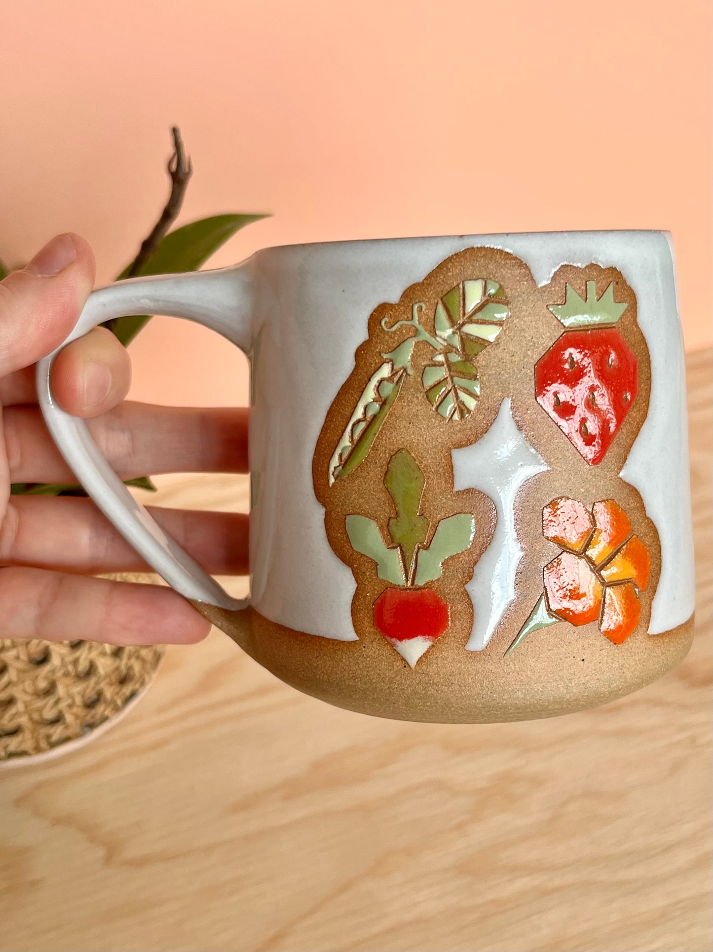 Tall Garden Quilt Mug -03-