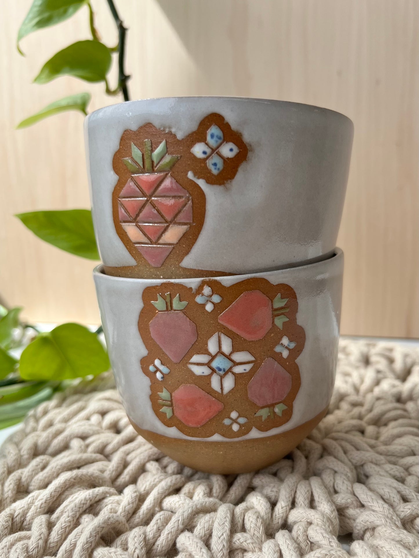 Small Quilt Fruit Tumbler