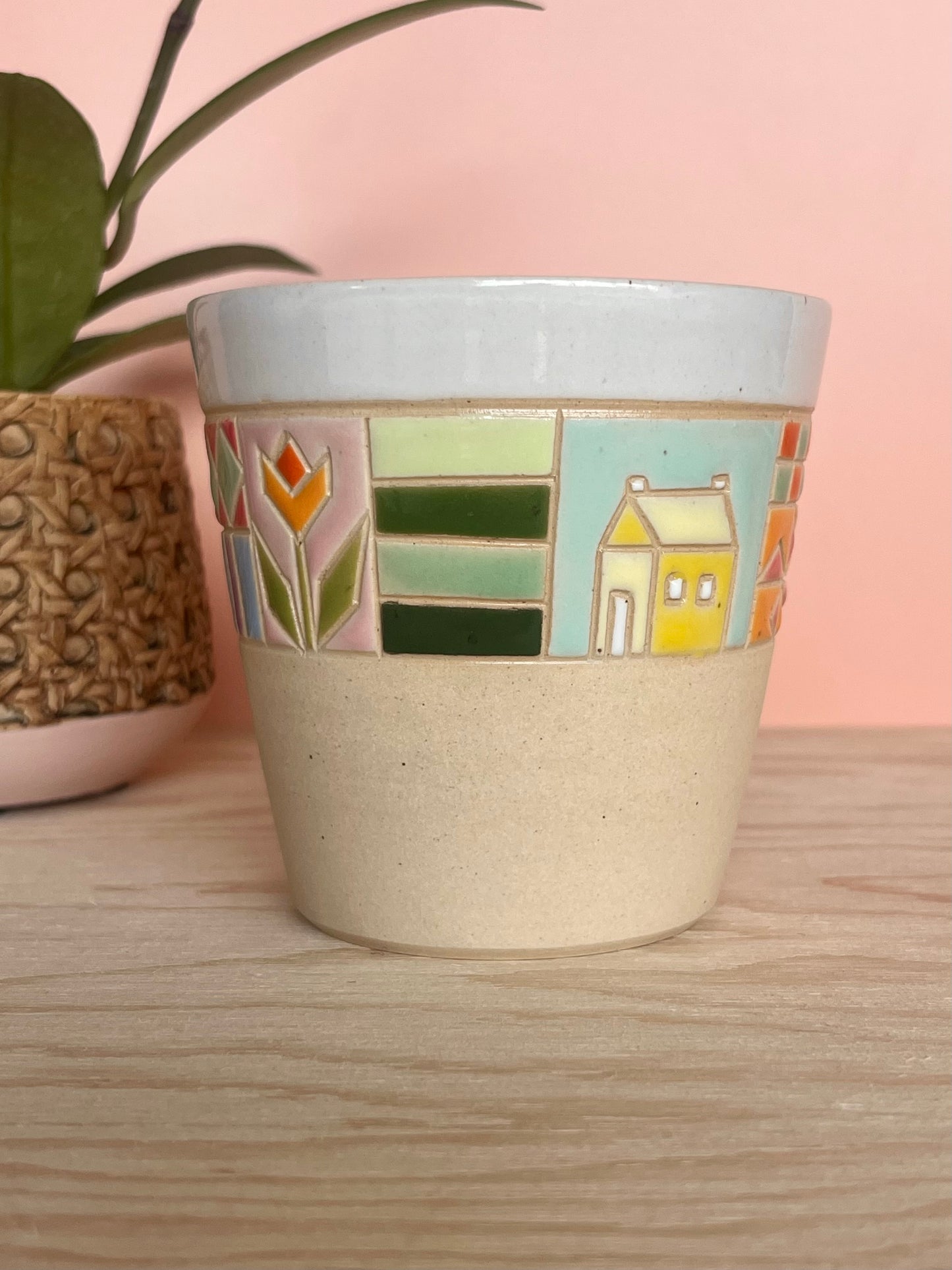 Angular Quilted Tumbler -75-