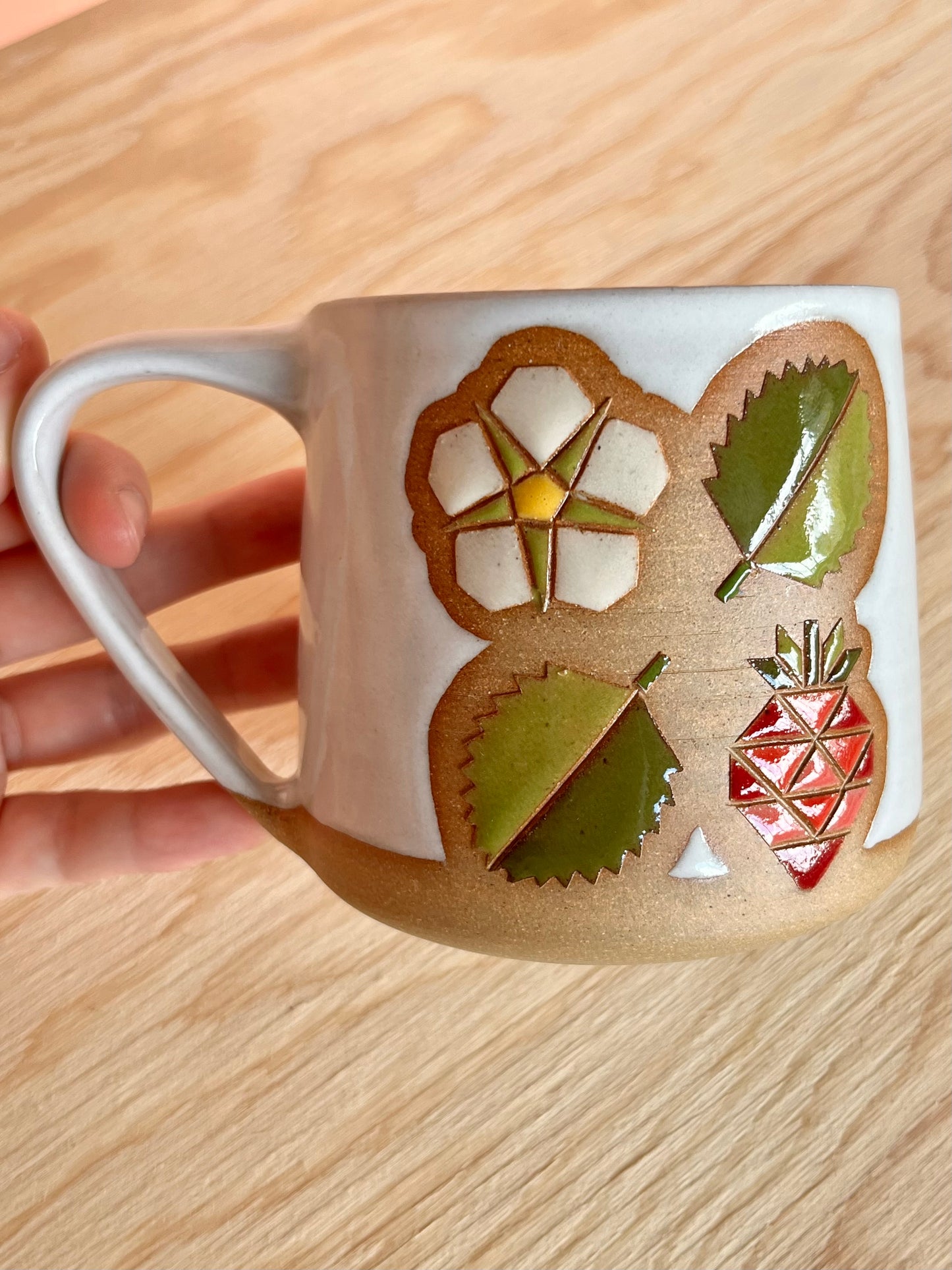 Tall Garden Quilt Mug -07-