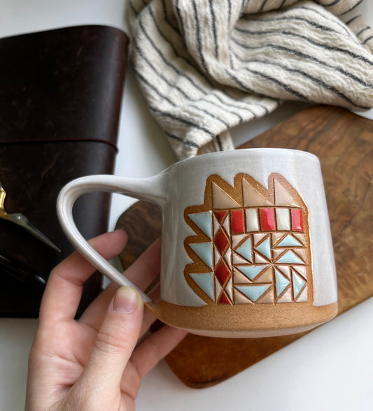 Shortie quilt mug