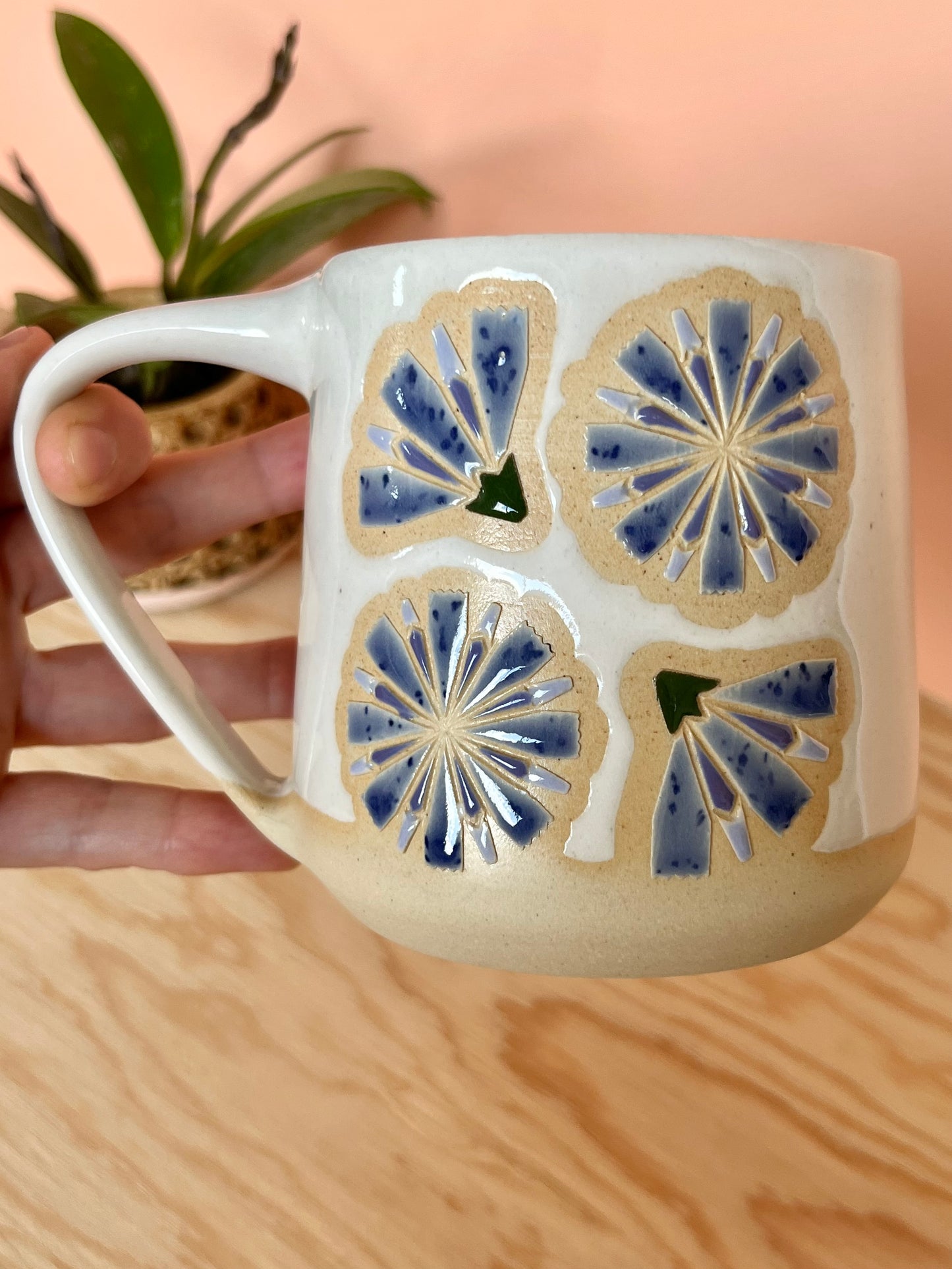 Extra Tall Garden Quilt Mug -27-