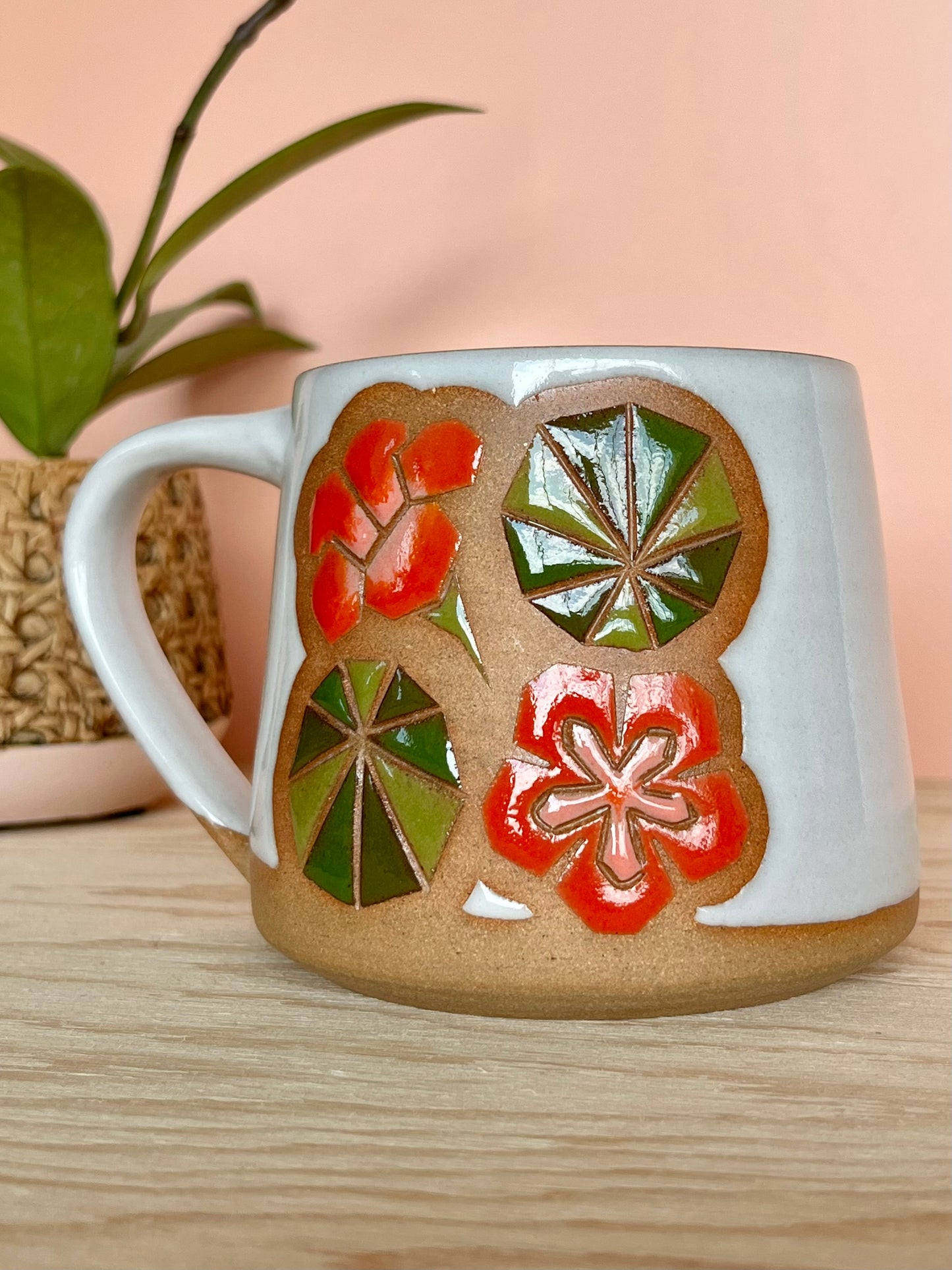 Tall Garden Quilt Mug -02-