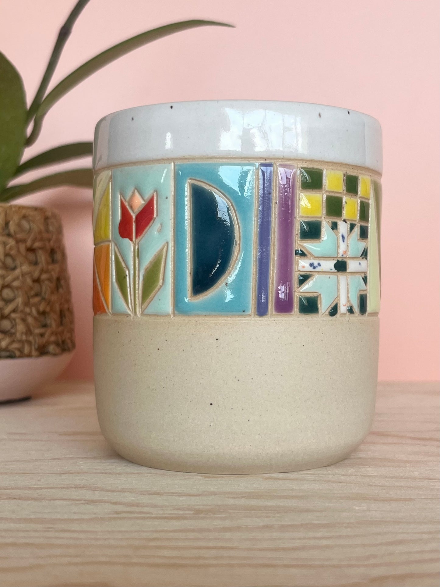 Rounded Quilted Tumbler -89-
