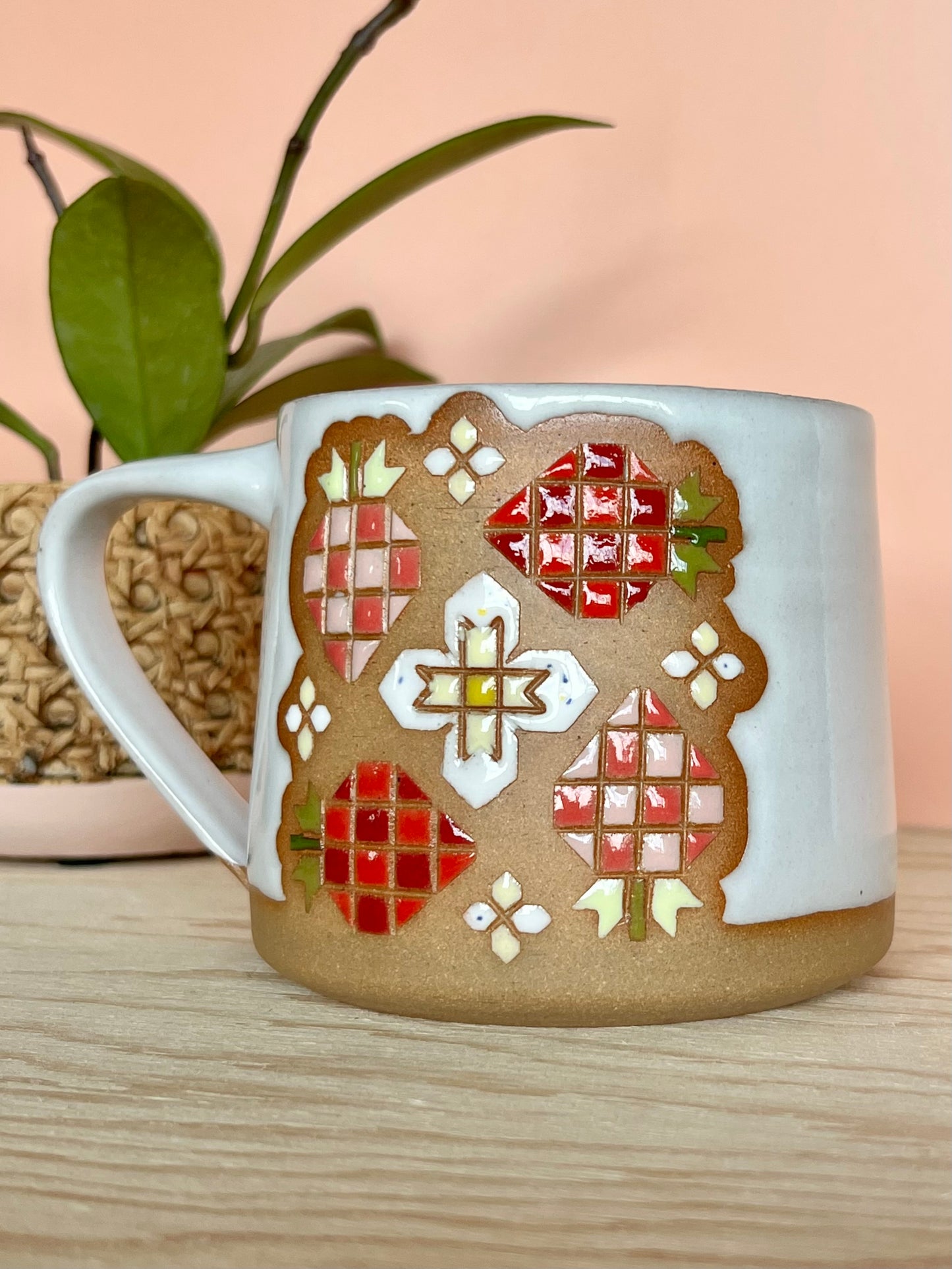 Tall Garden Quilt Mug -06-