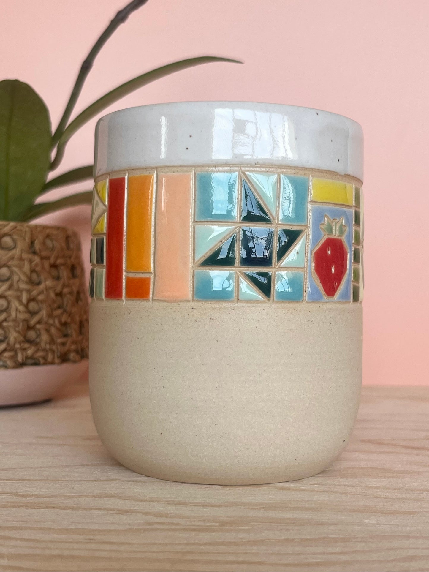 Rounded Quilted Tumbler -93-