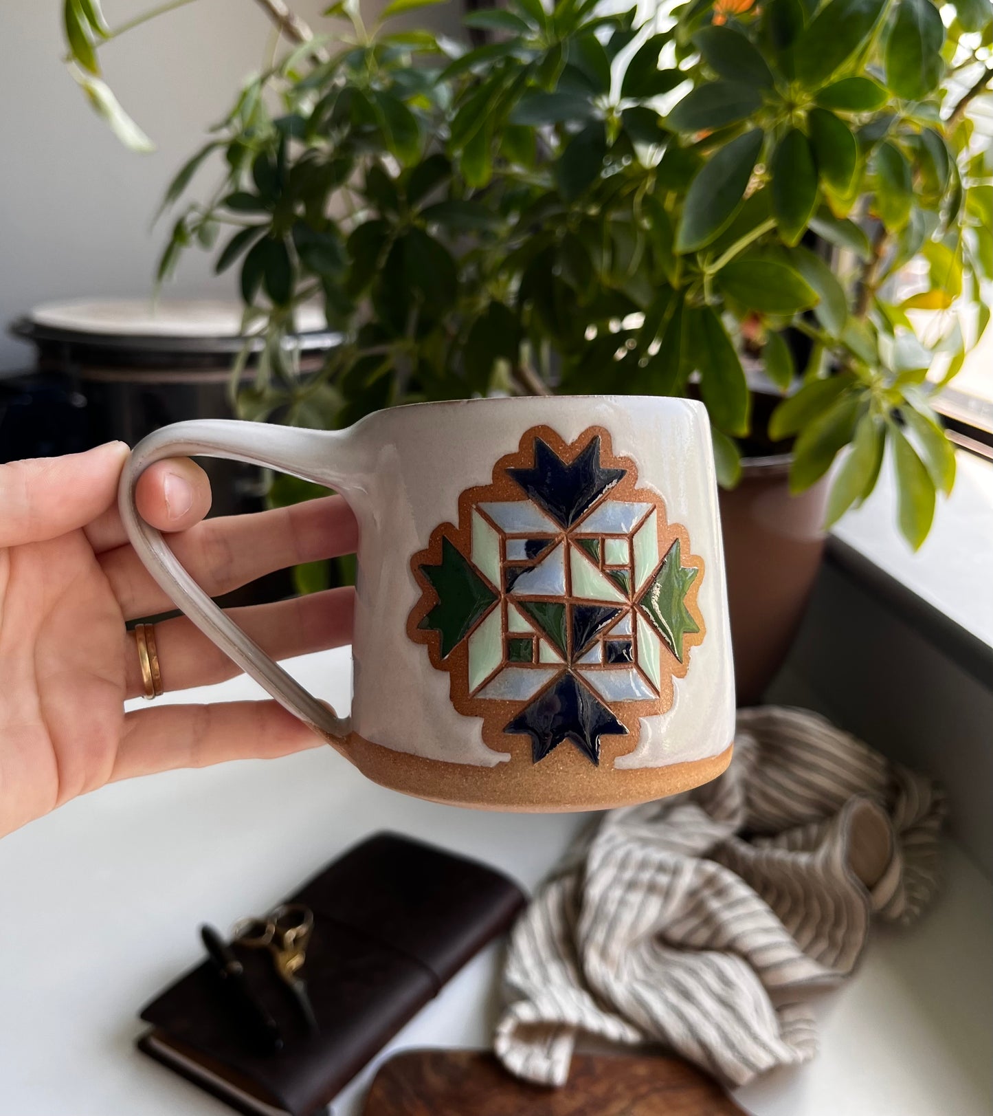 Shortie quilt mug