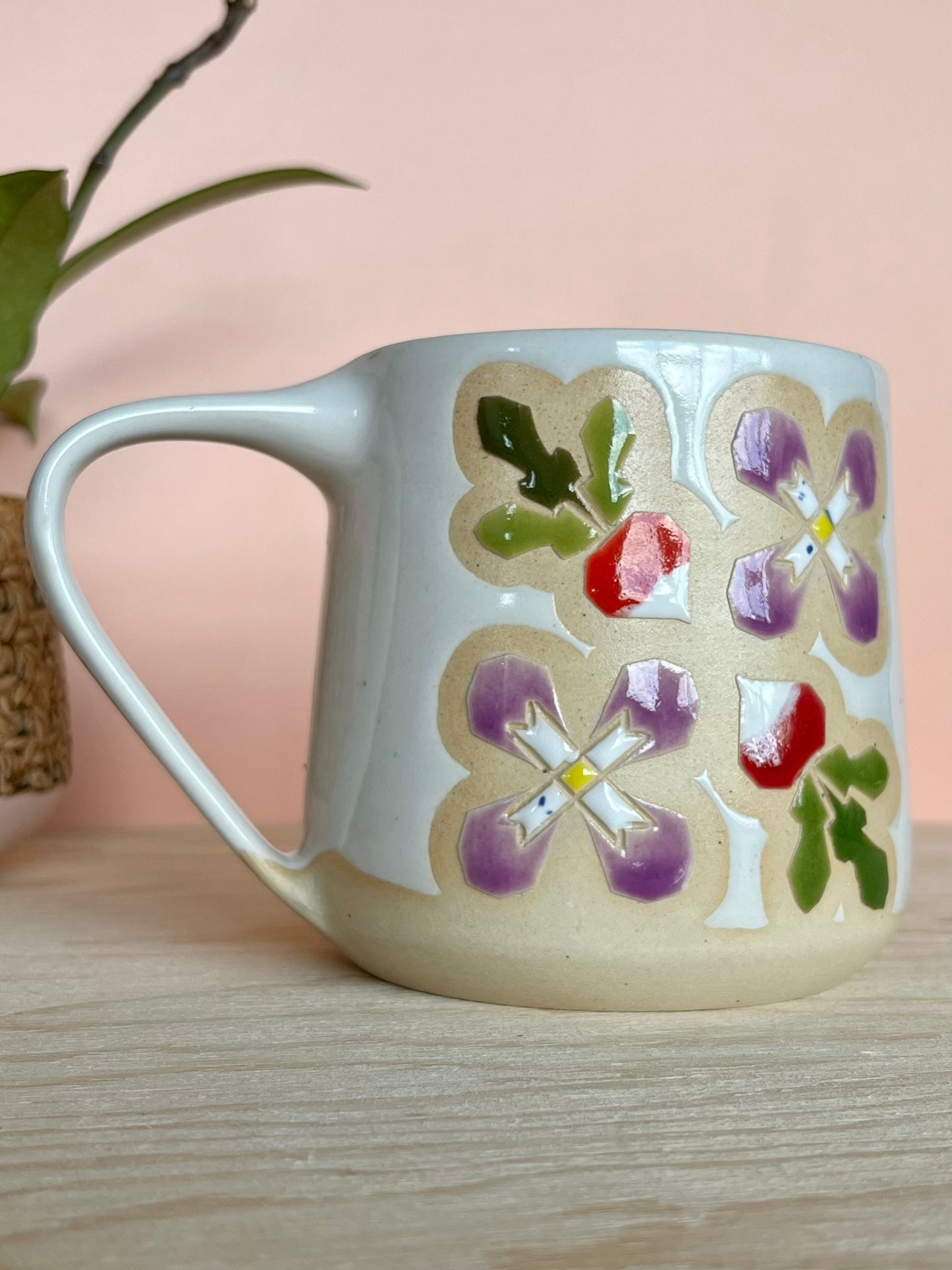 Extra Tall Garden Quilt Mug -23-