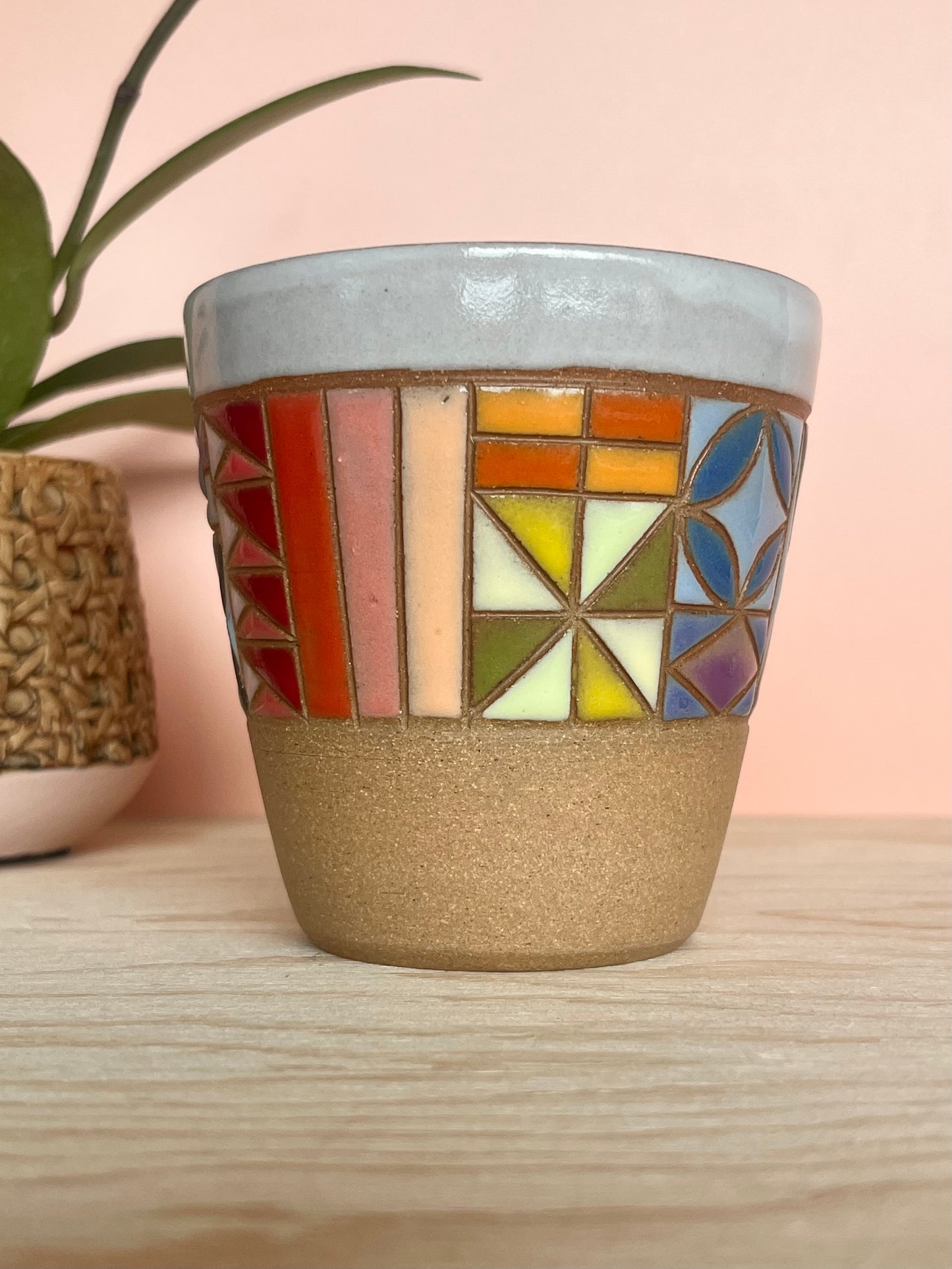 Angular Quilted Tumbler -64-