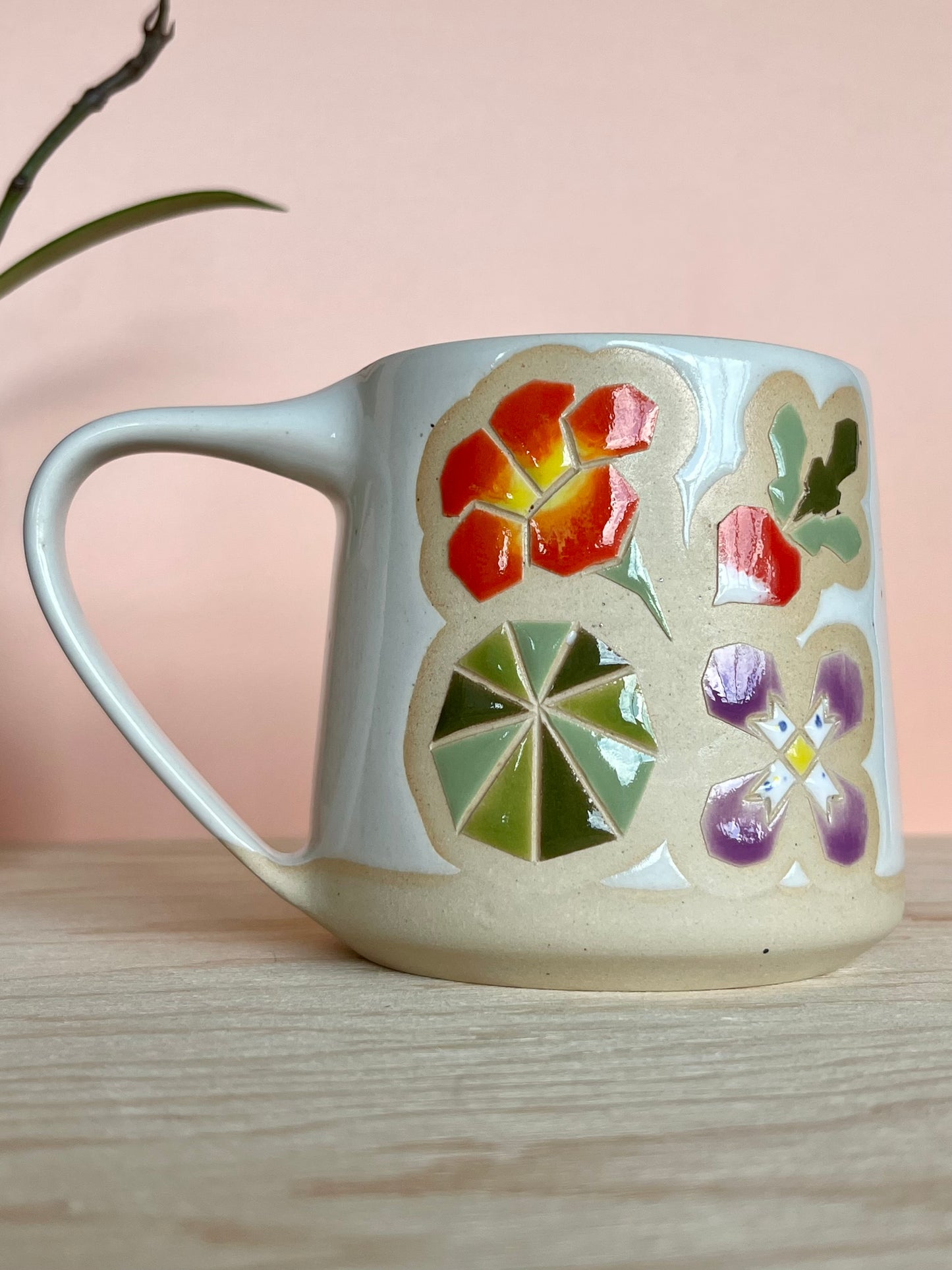 Tall Garden Quilt Mug -22-