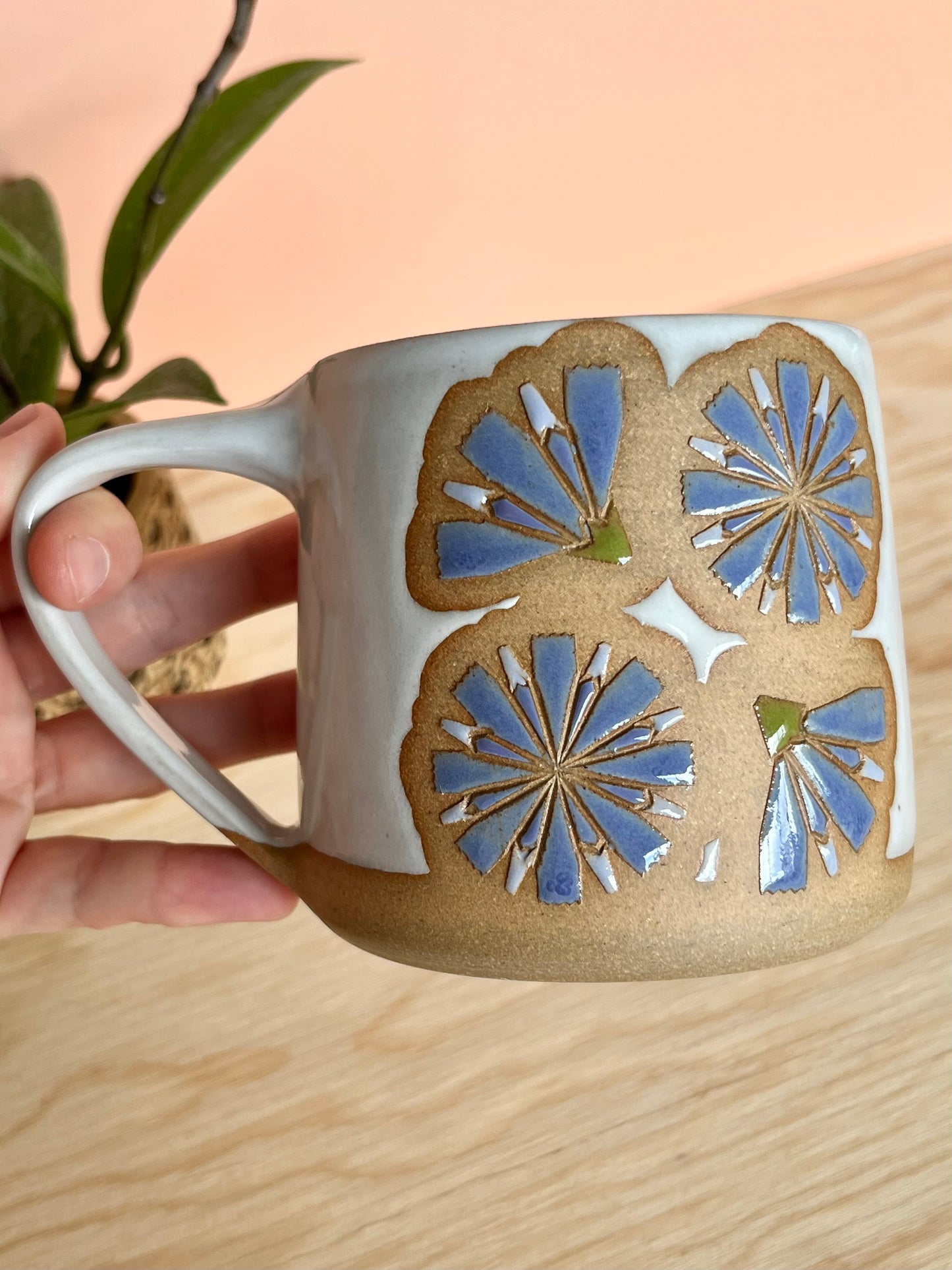Tall Garden Quilt Mug -13-