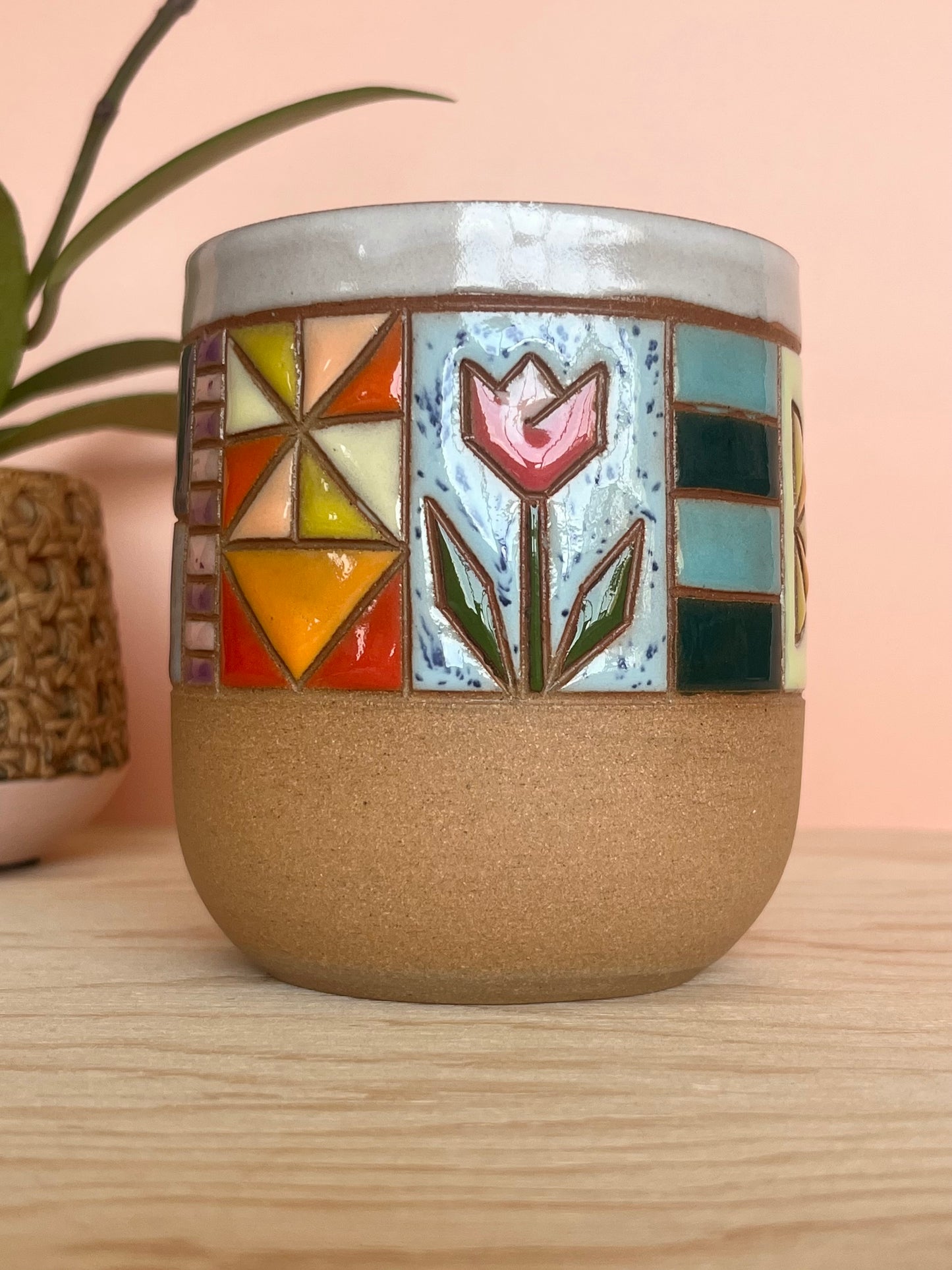 Rounded Quilted Tumbler -88-