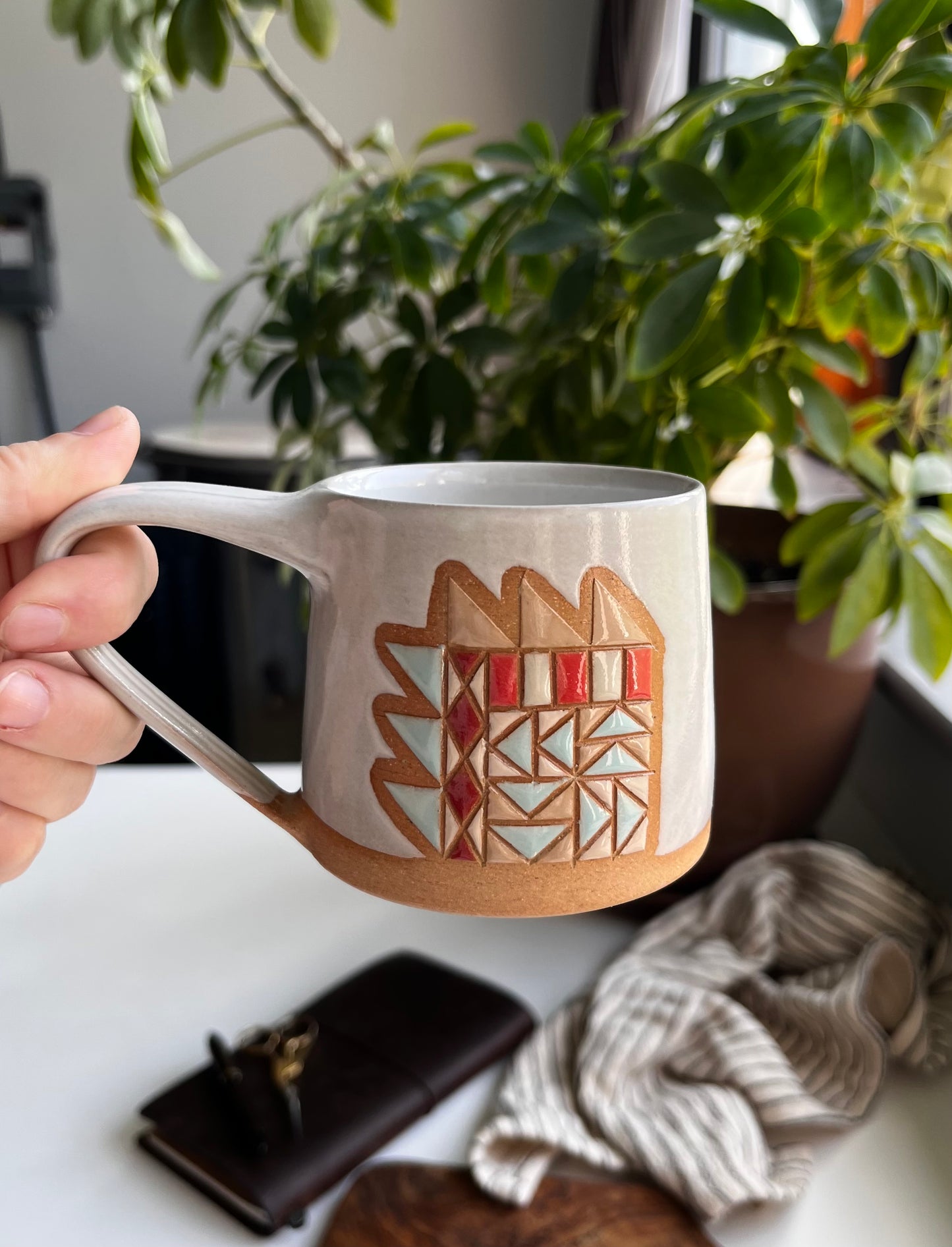 Shortie quilt mug