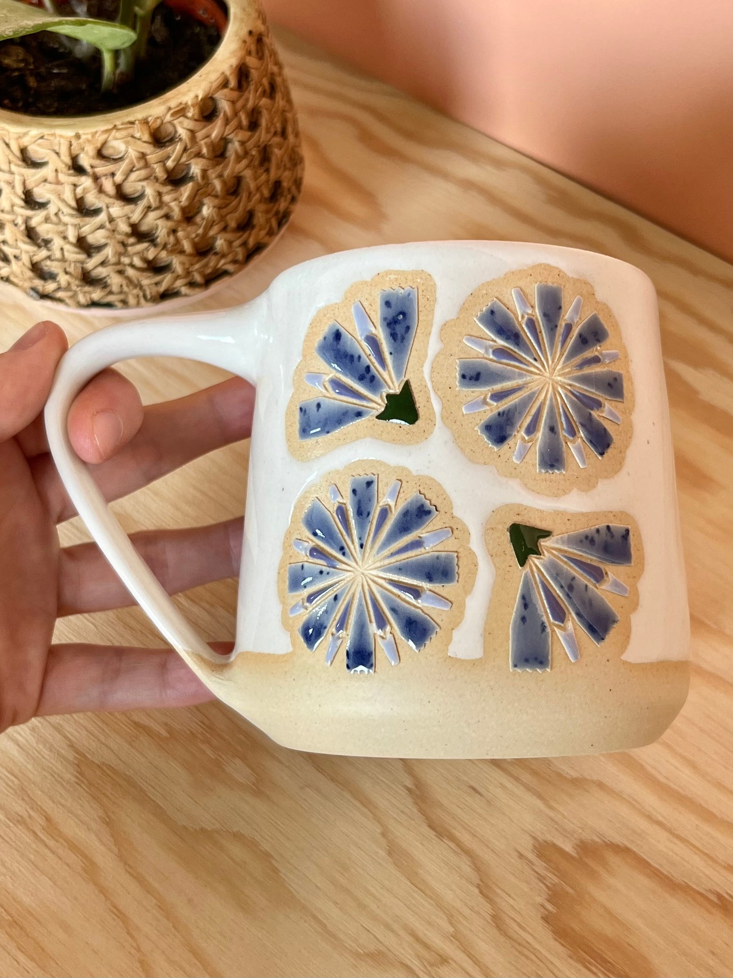 Extra Tall Garden Quilt Mug -27-