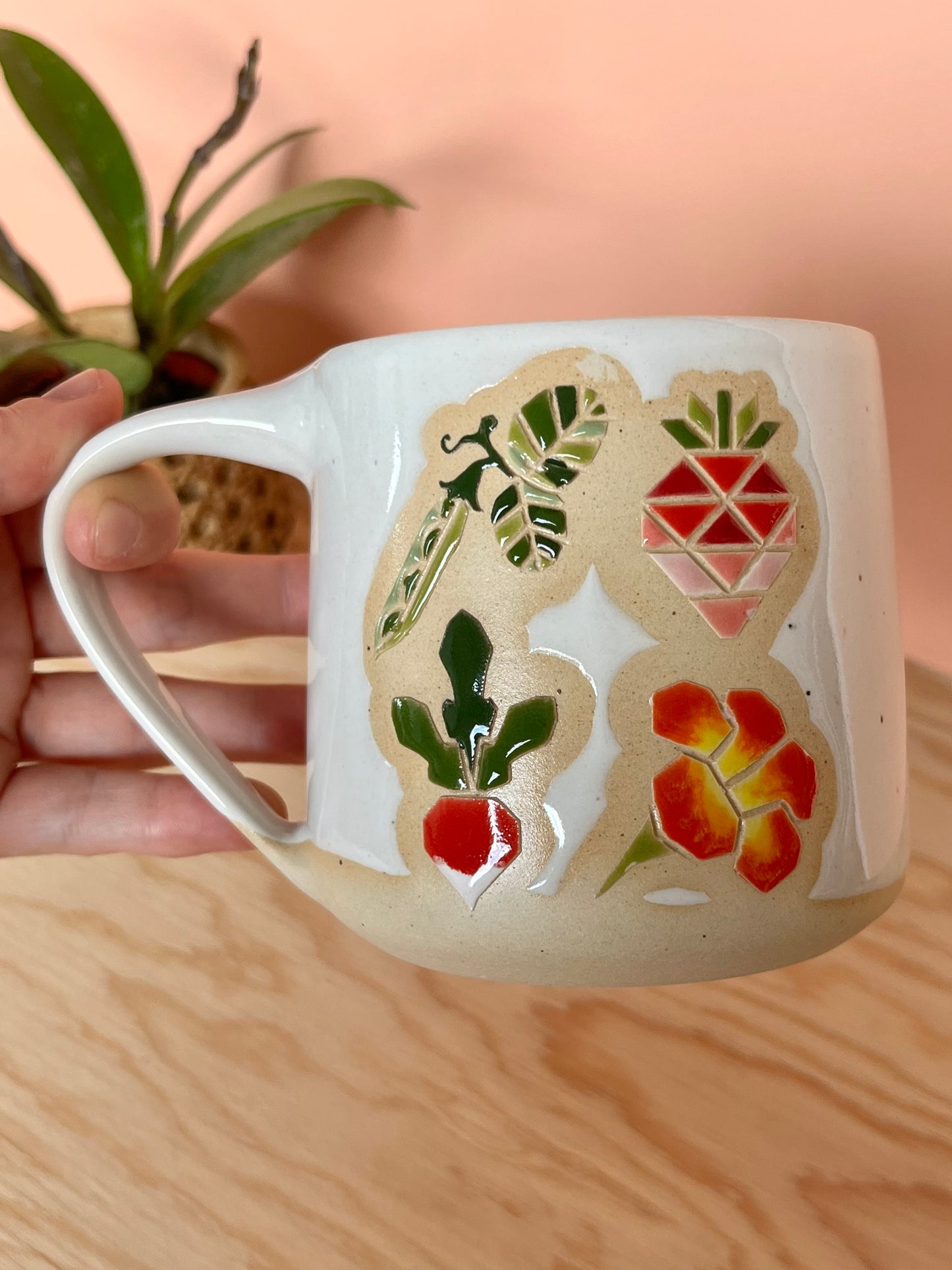 Tall Garden Quilt Mug -15-