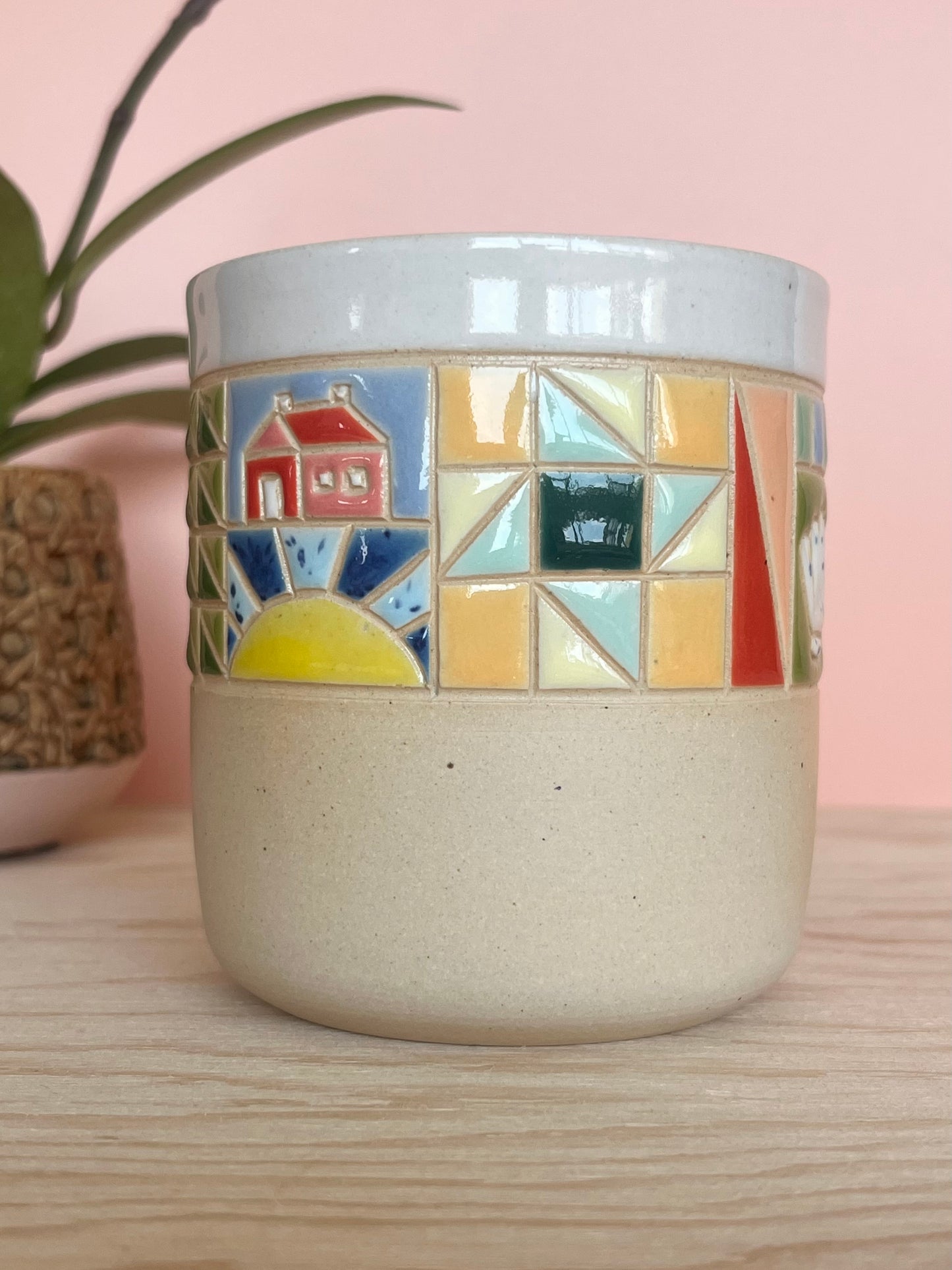 Rounded Quilted Tumbler -90-