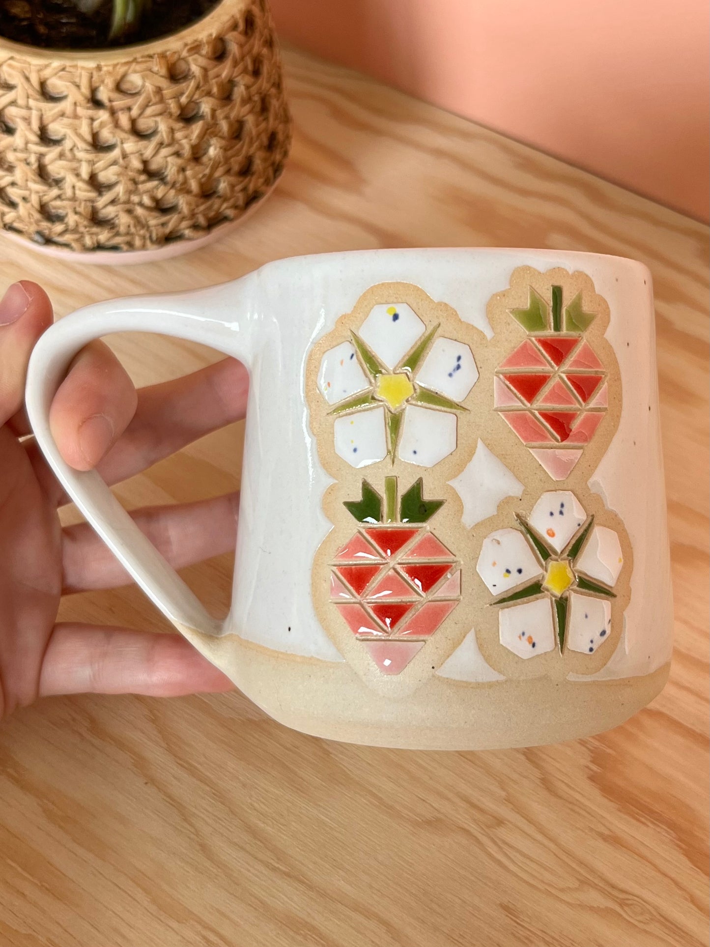 Tall Garden Quilt Mug -17-
