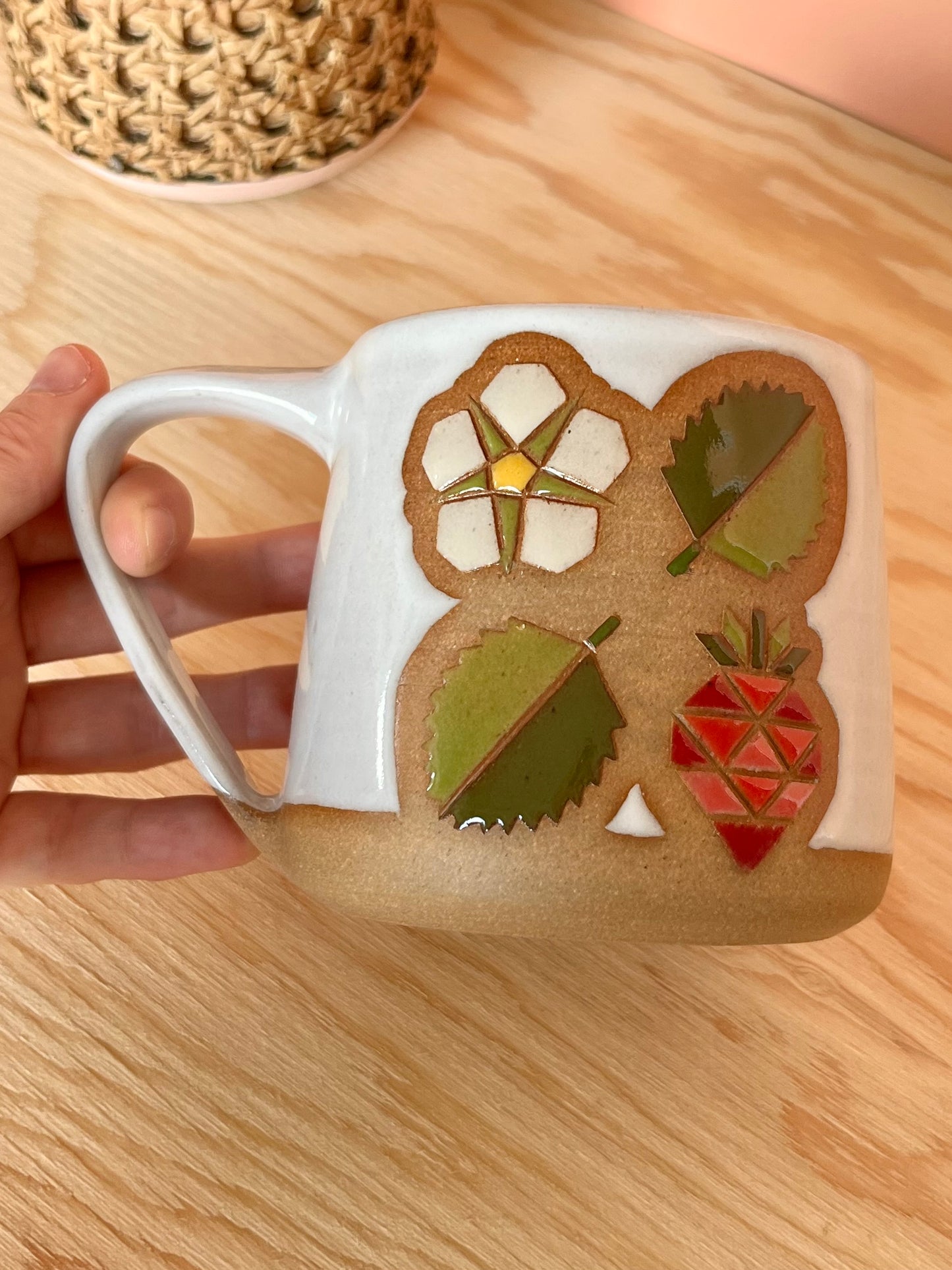 Tall Garden Quilt Mug -07-