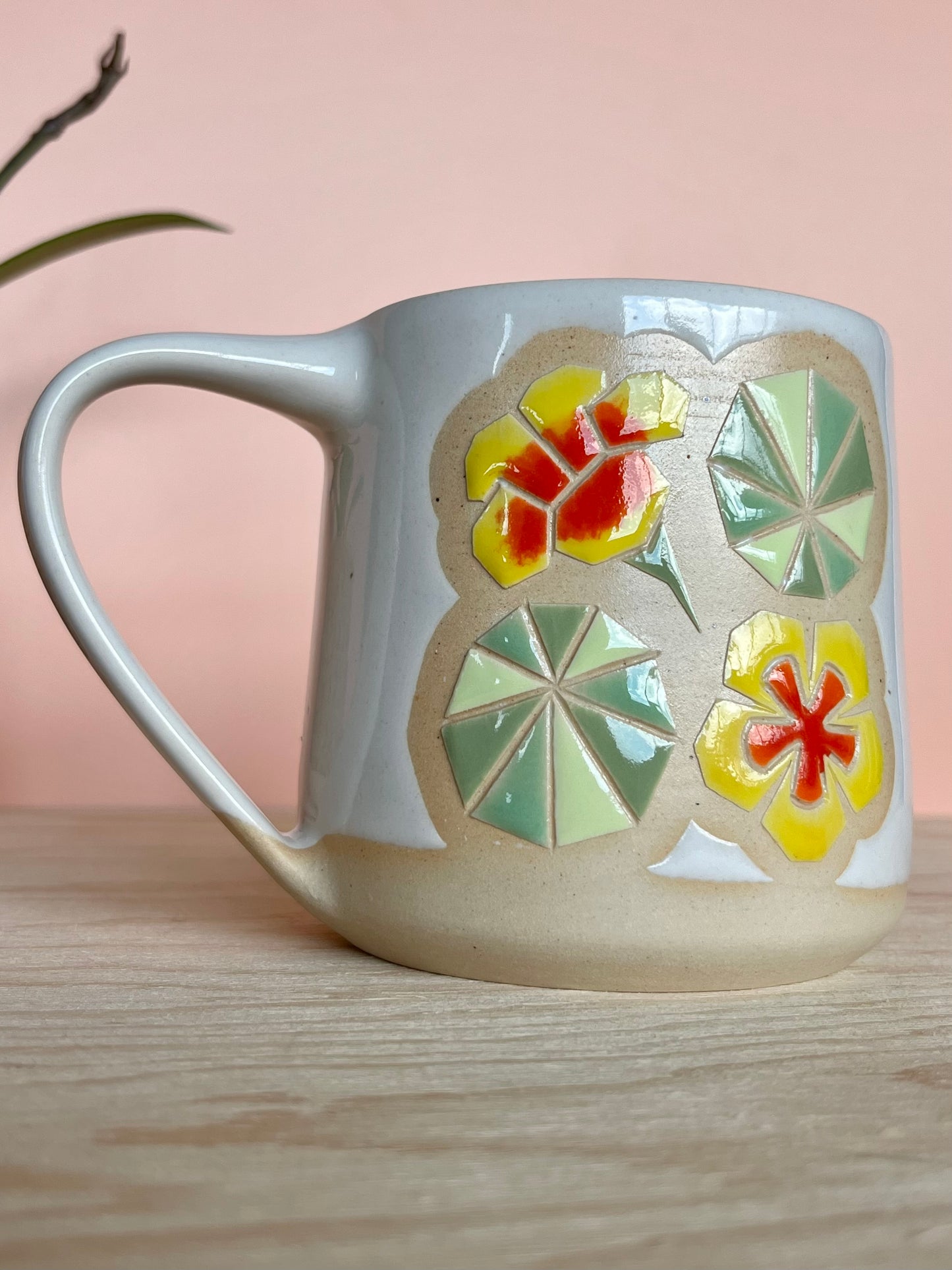 Extra Tall Garden Quilt Mug -16-