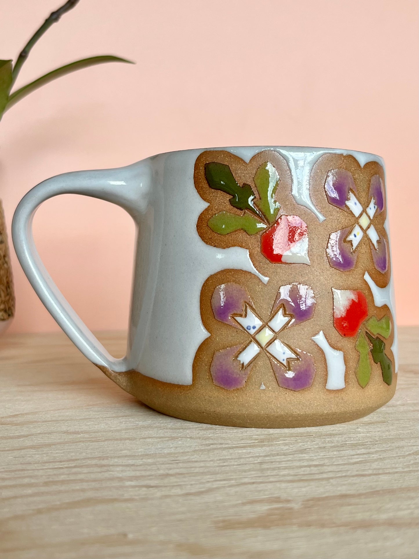 Tall Garden Quilt Mug -11-