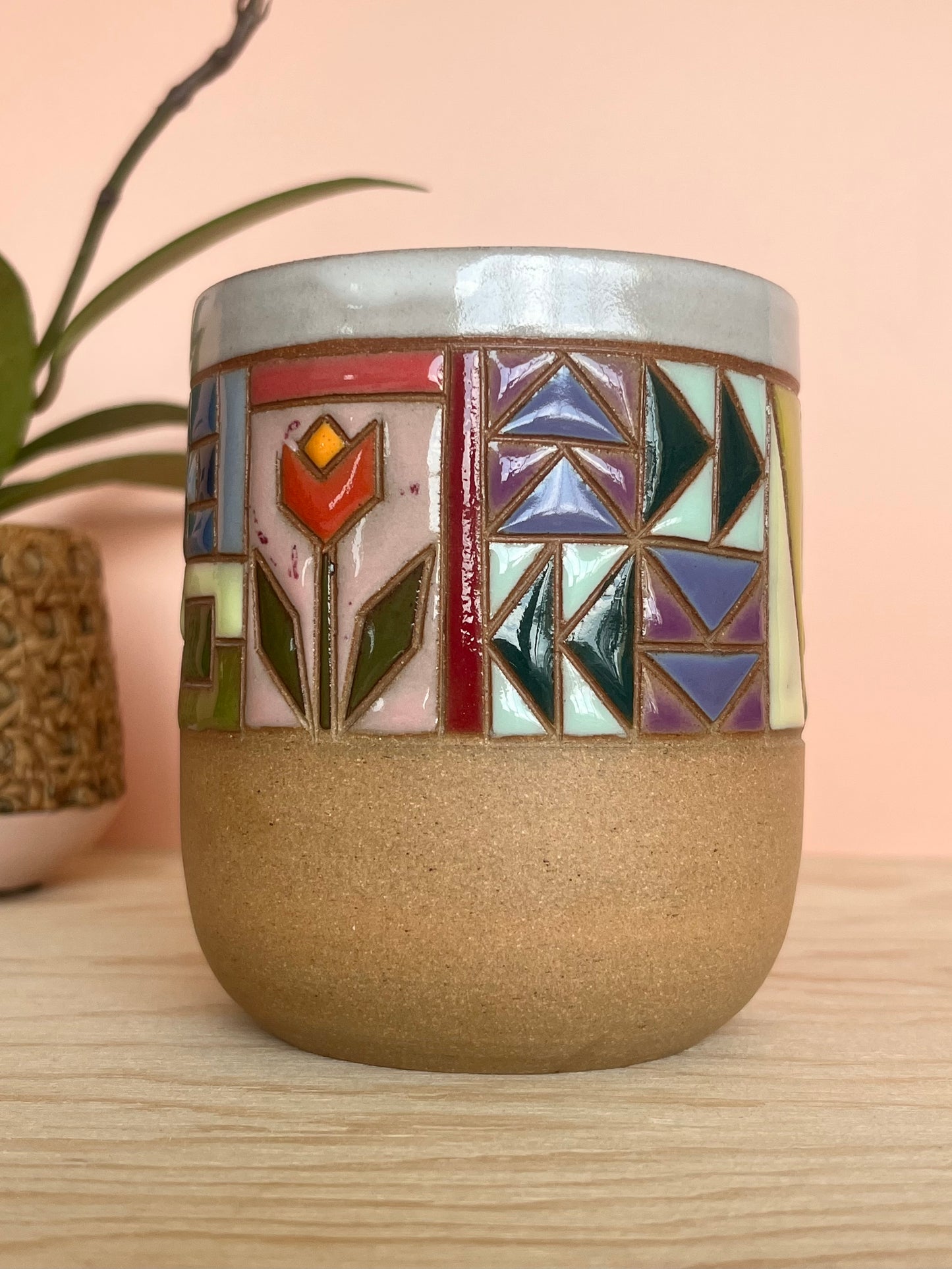 Rounded Quilted Tumbler -84-