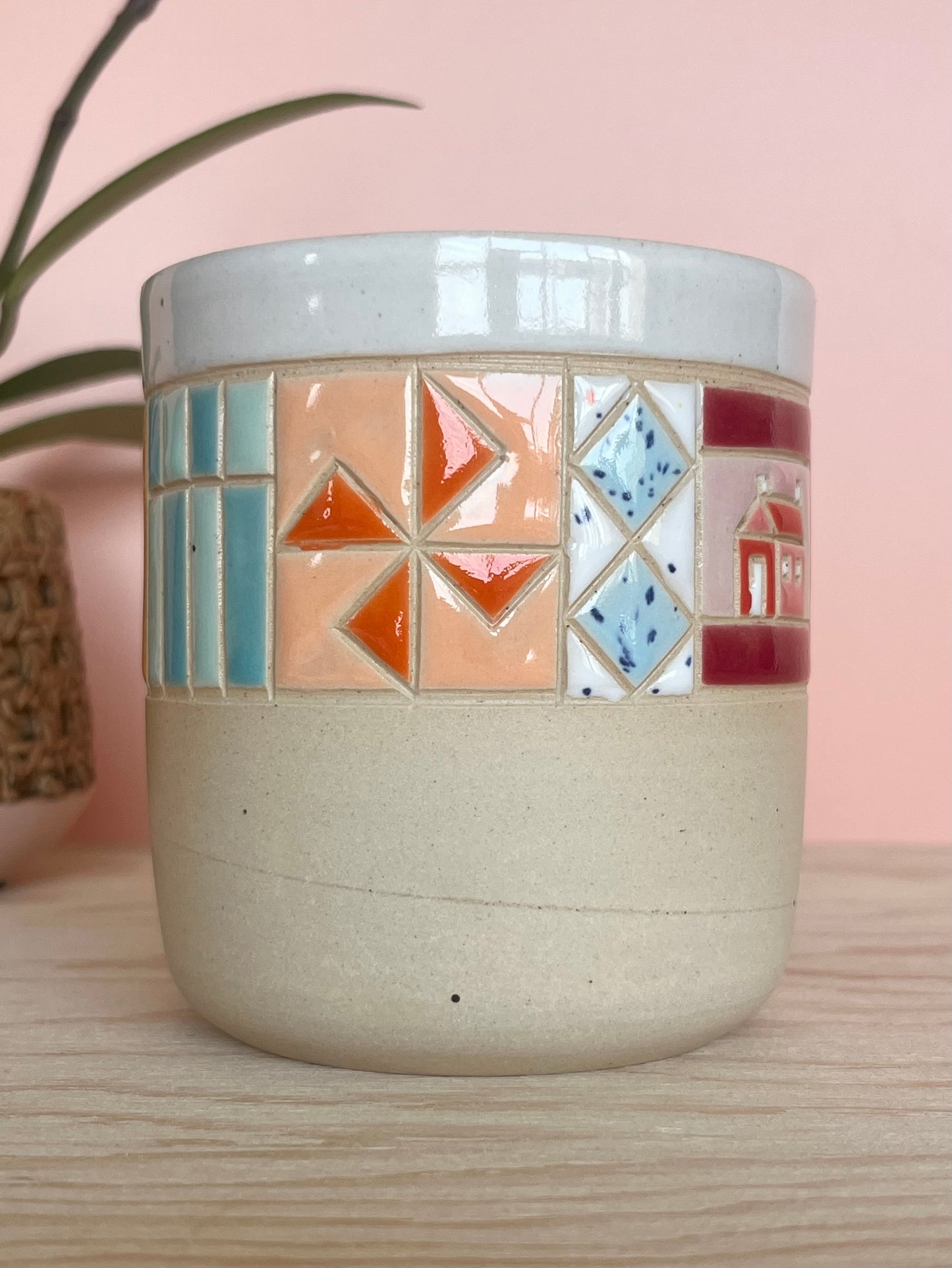Rounded Quilted Tumbler -95-