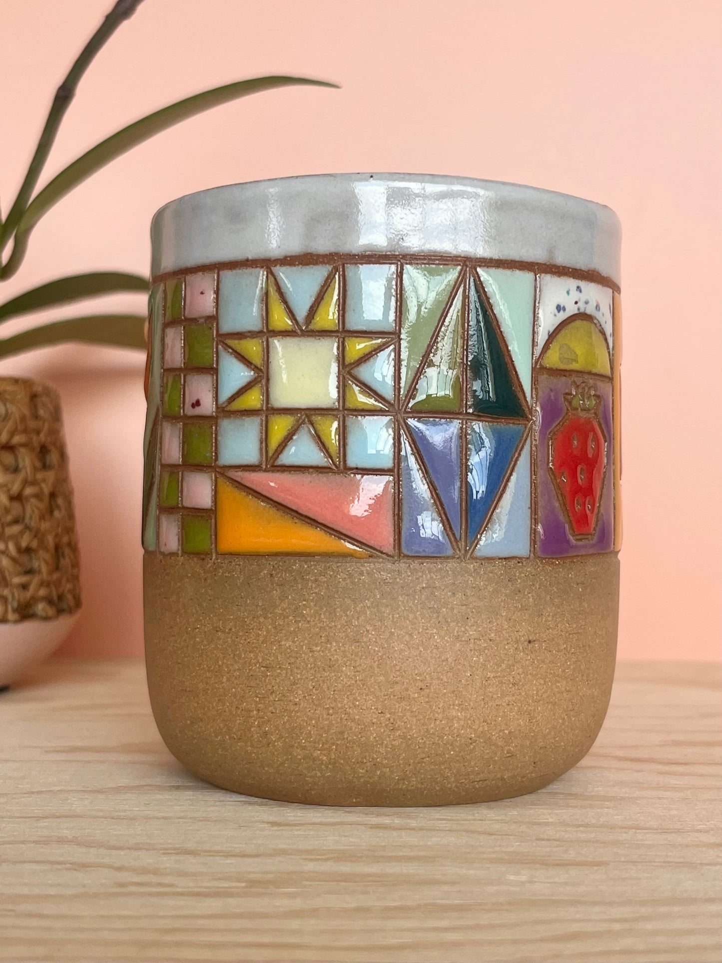 Rounded Quilted Tumbler -83-