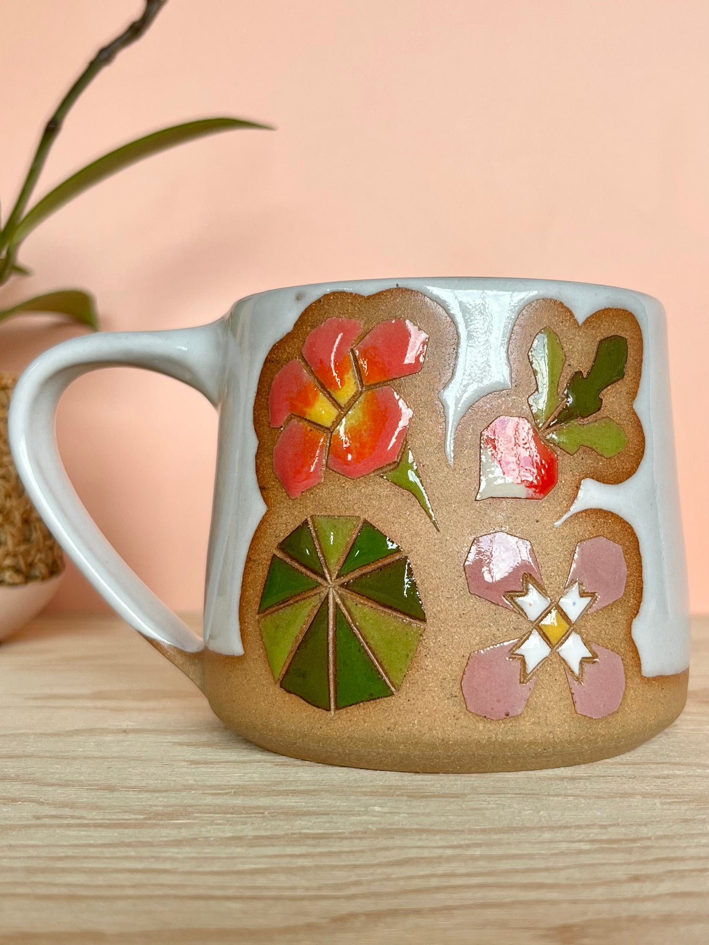 Tall Garden Quilt Mug -10-