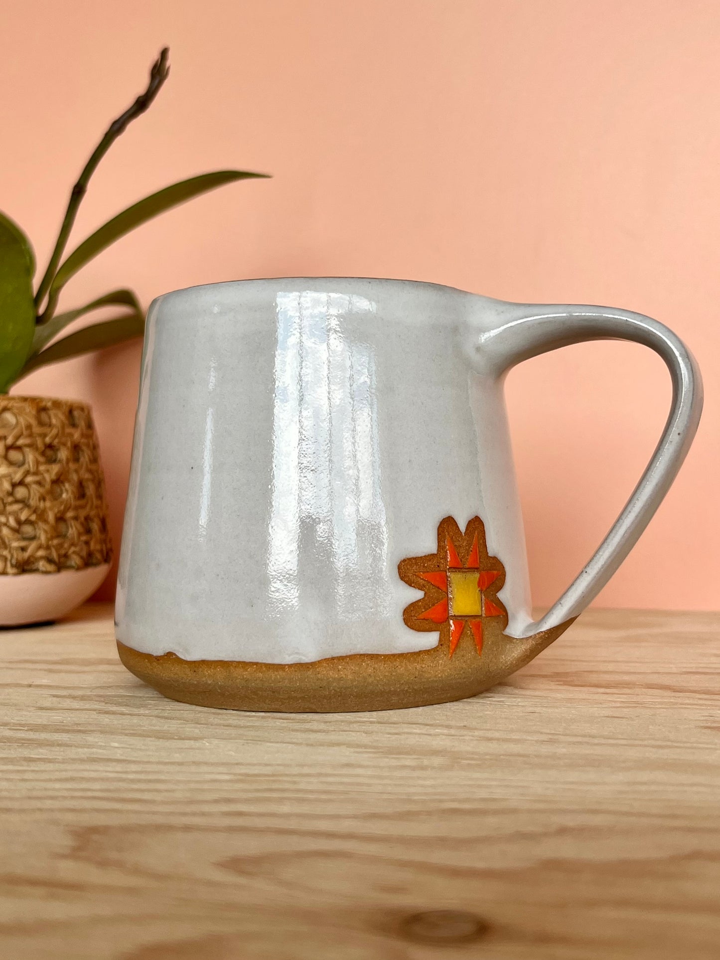 Tall Garden Quilt Mug -01-