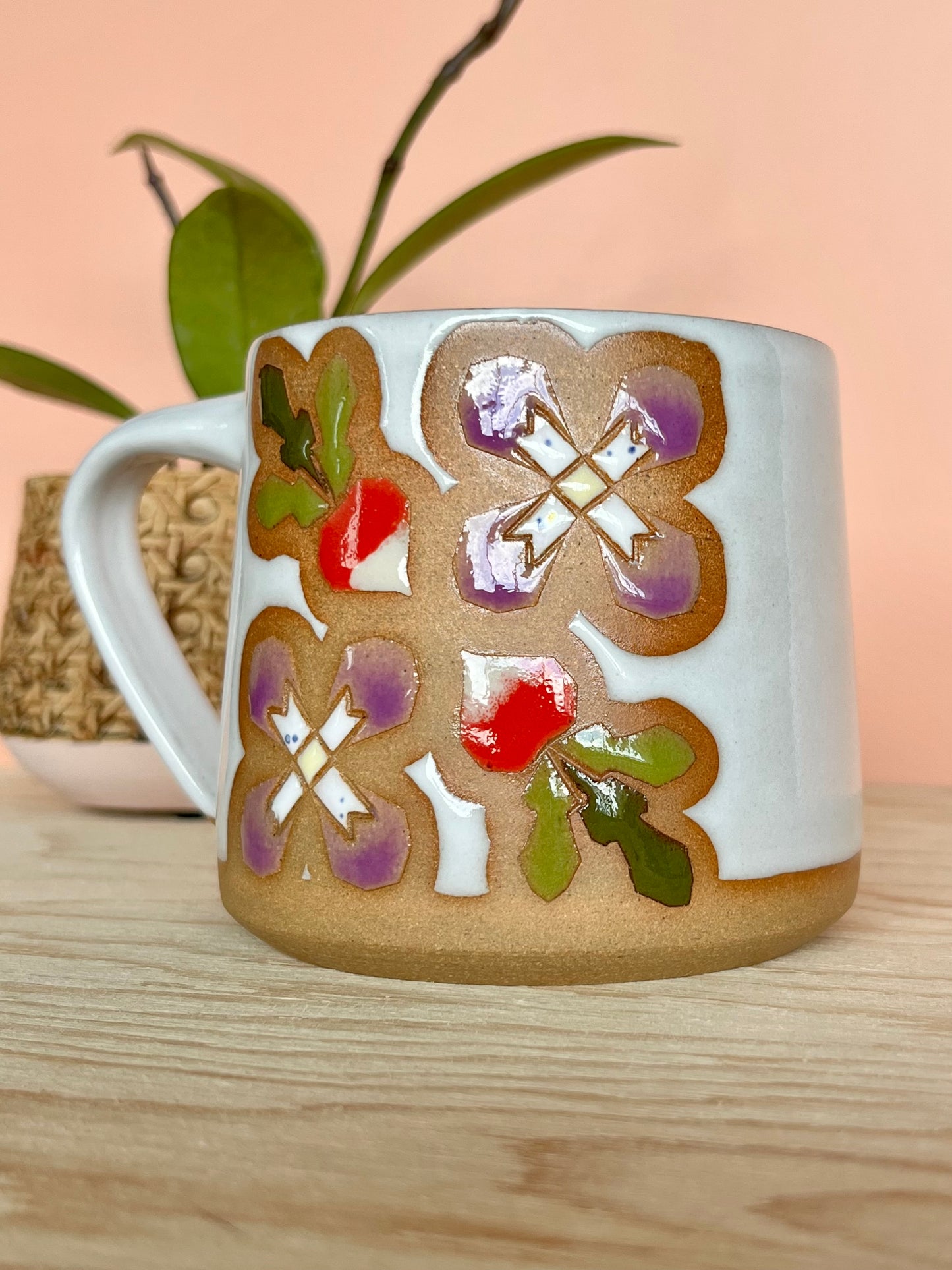 Tall Garden Quilt Mug -11-