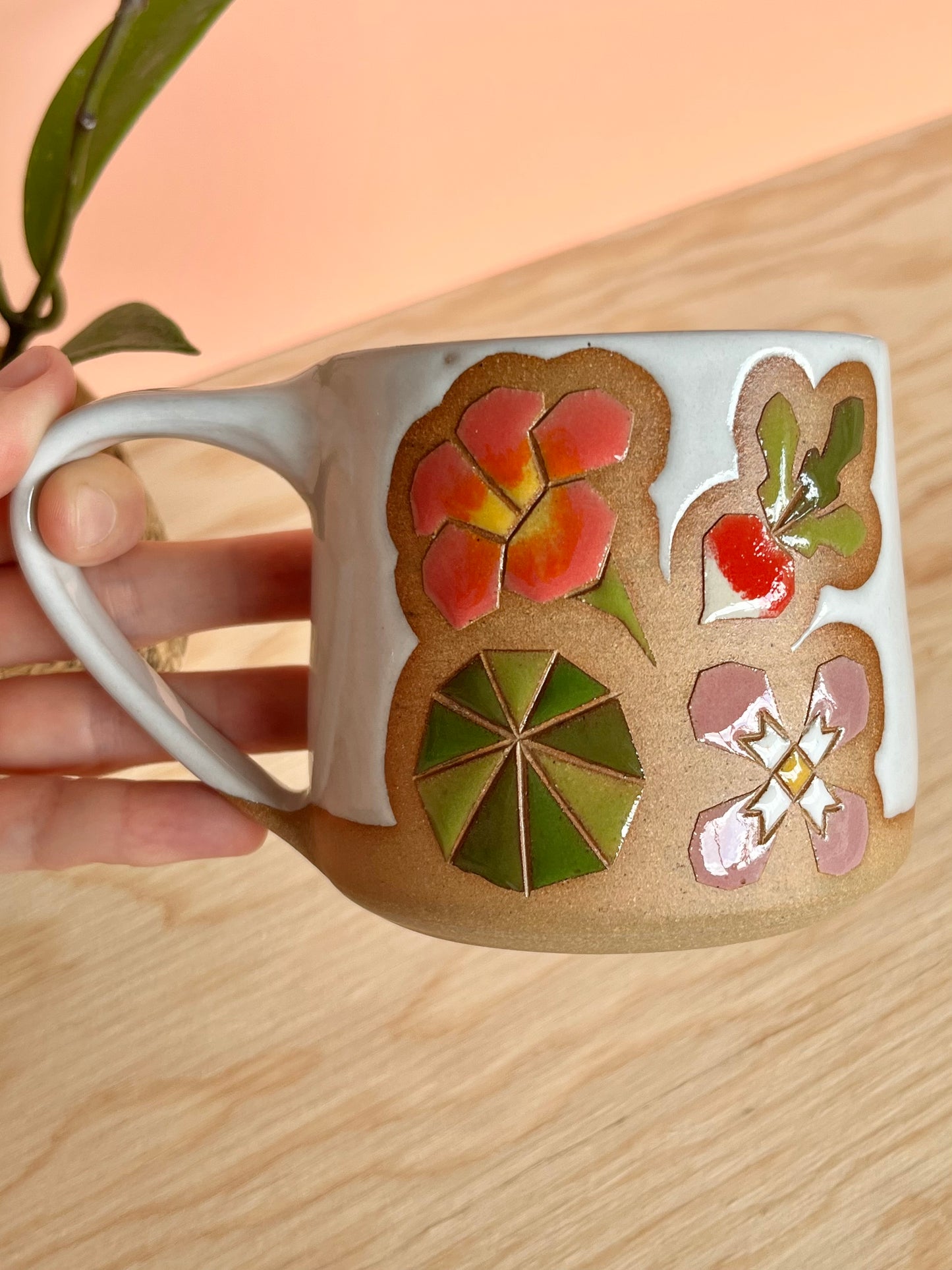 Tall Garden Quilt Mug -10-