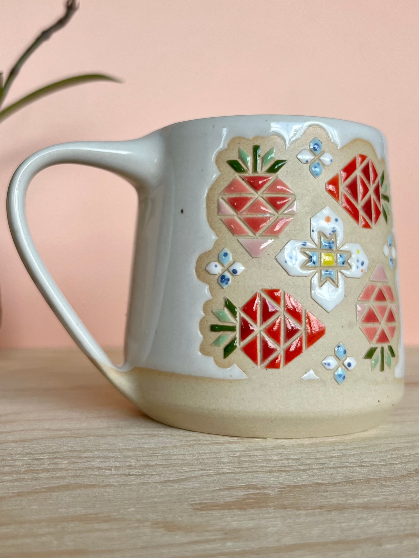Tall Garden Quilt Mug -24-