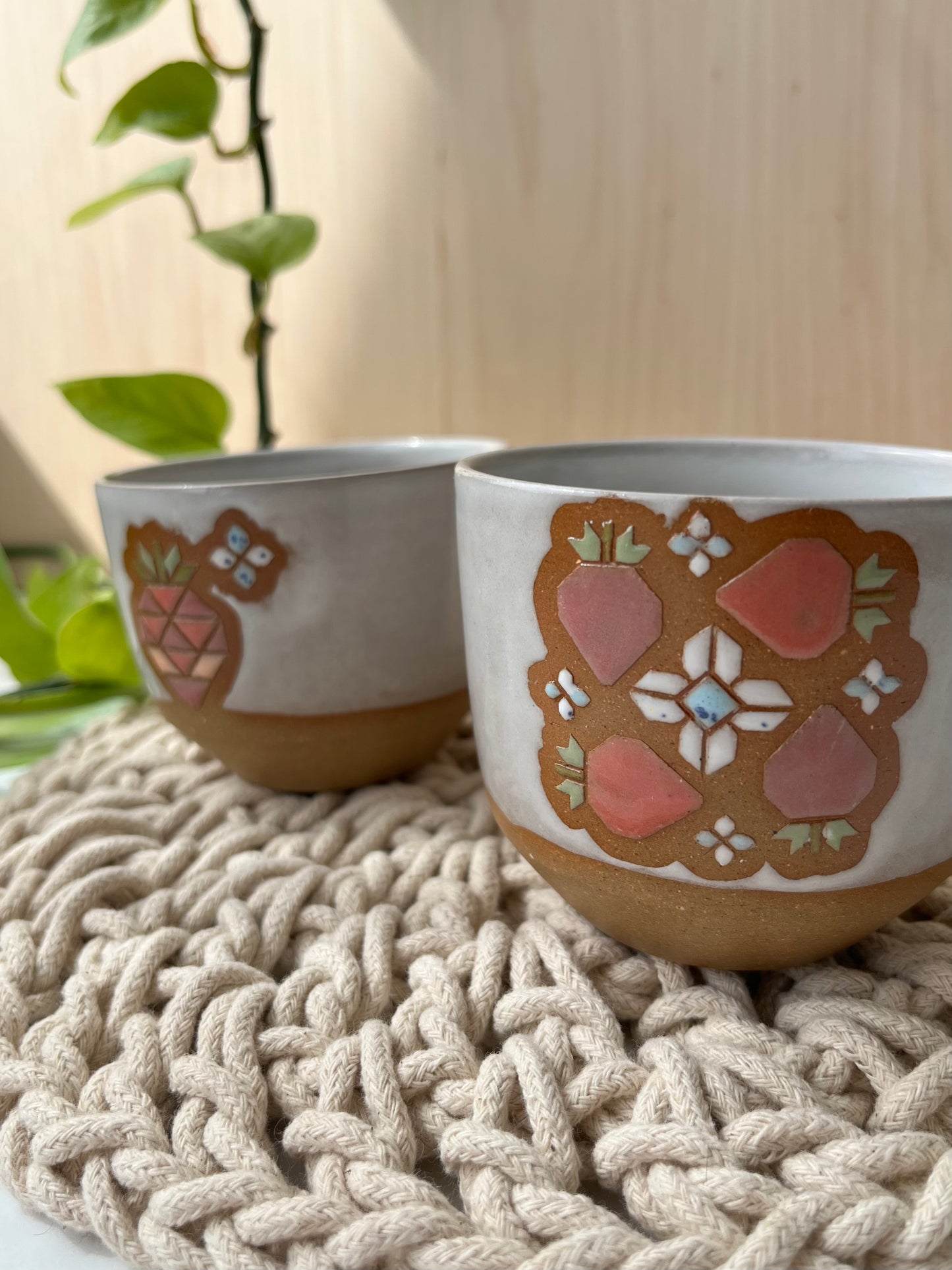 Small Quilt Fruit Tumbler