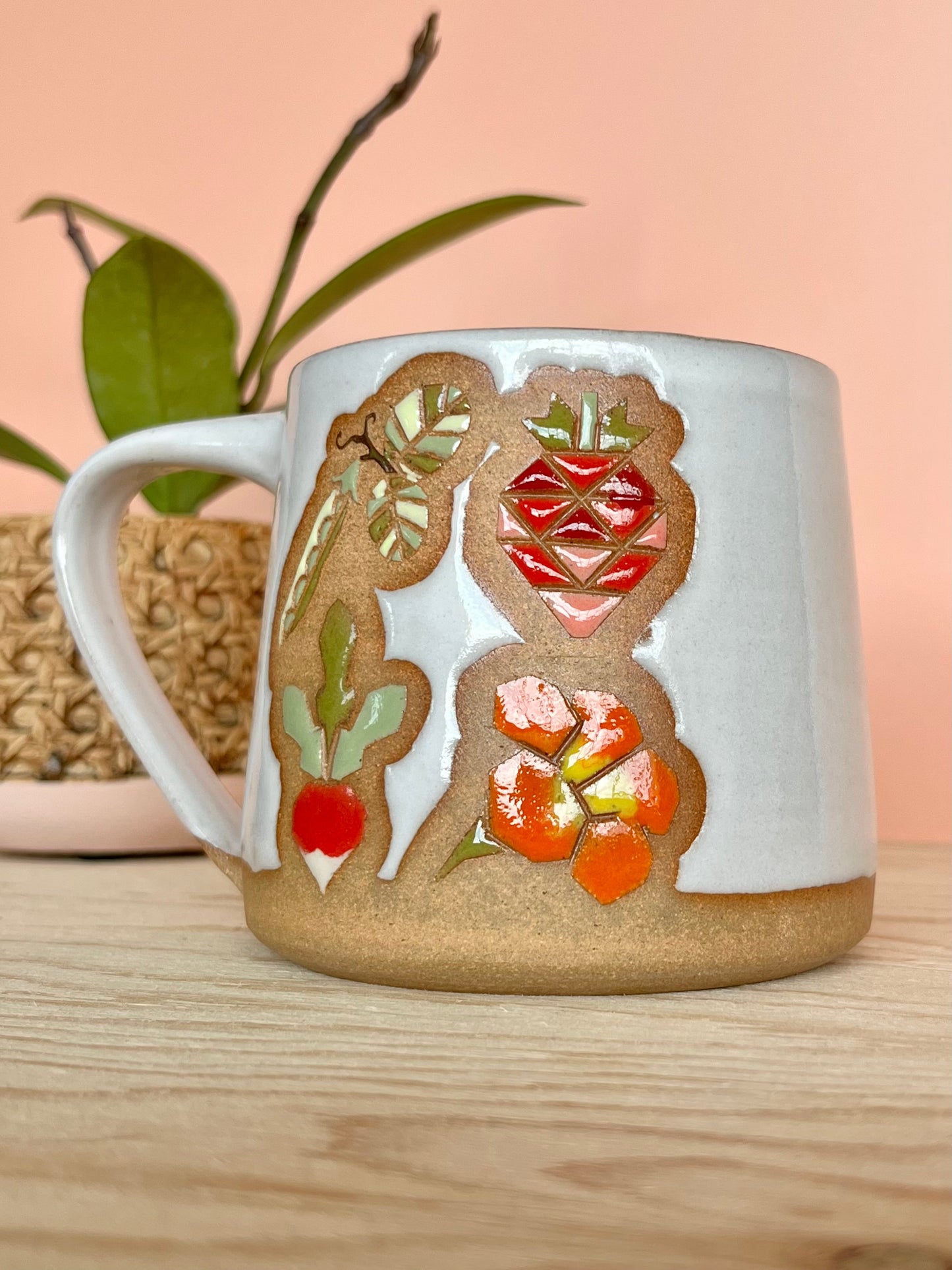 Tall Garden Quilt Mug -04-