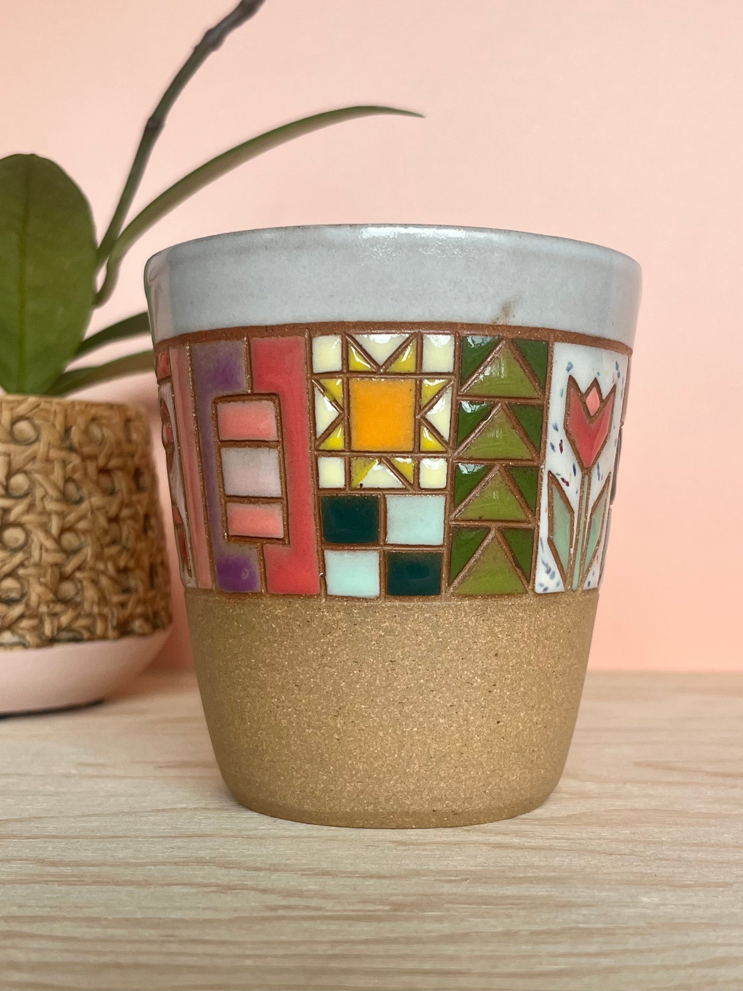 Angular Quilted Tumbler -63-