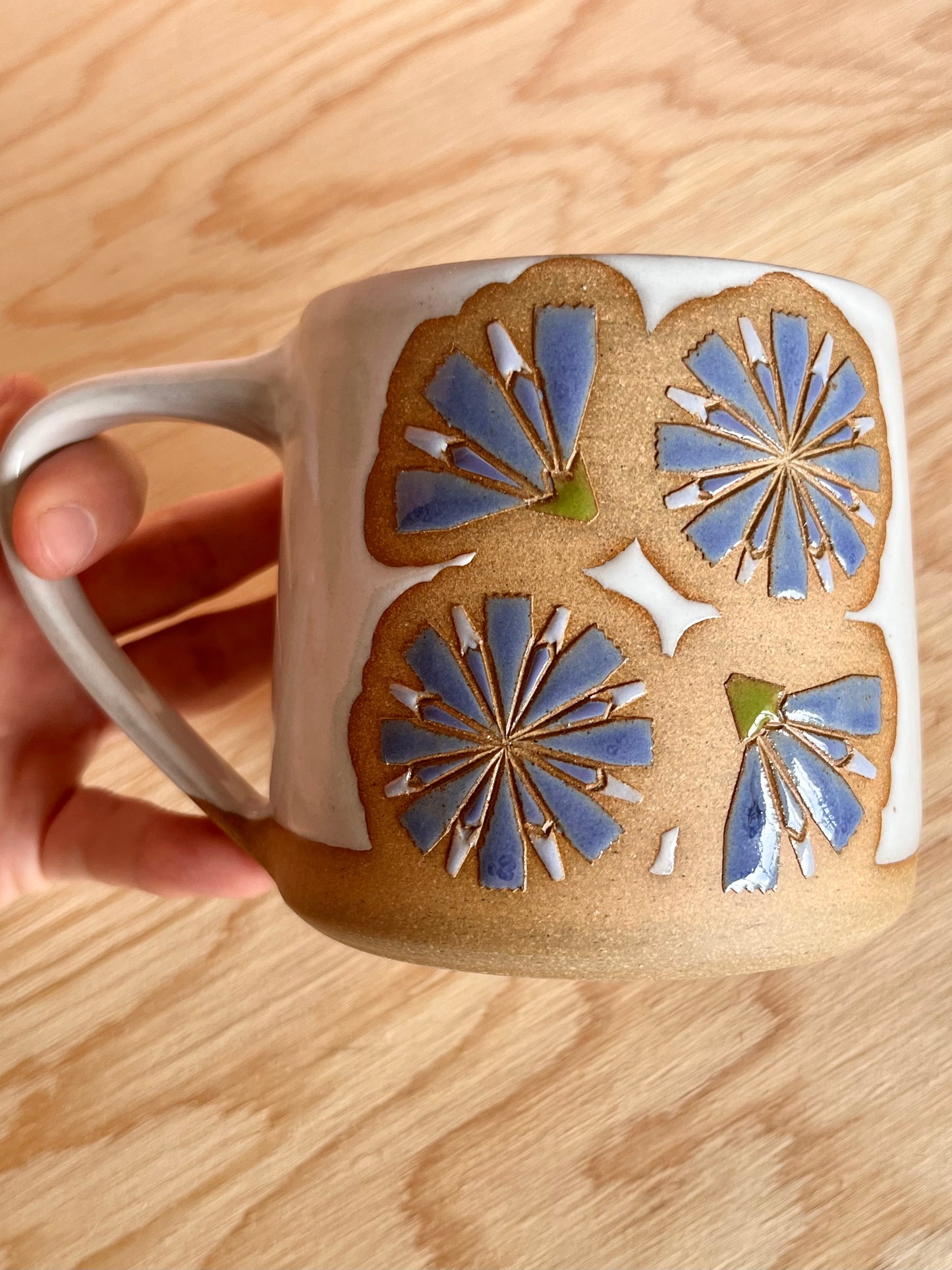 Tall Garden Quilt Mug -13-