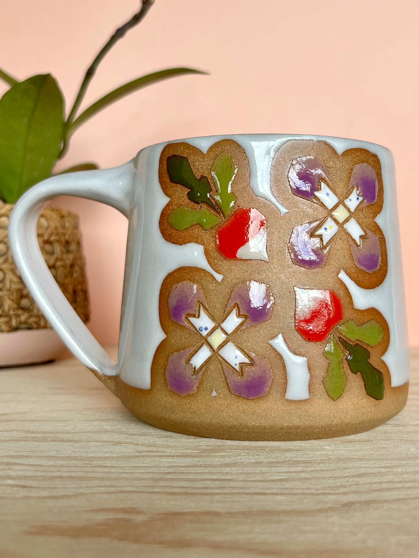 Tall Garden Quilt Mug -11-