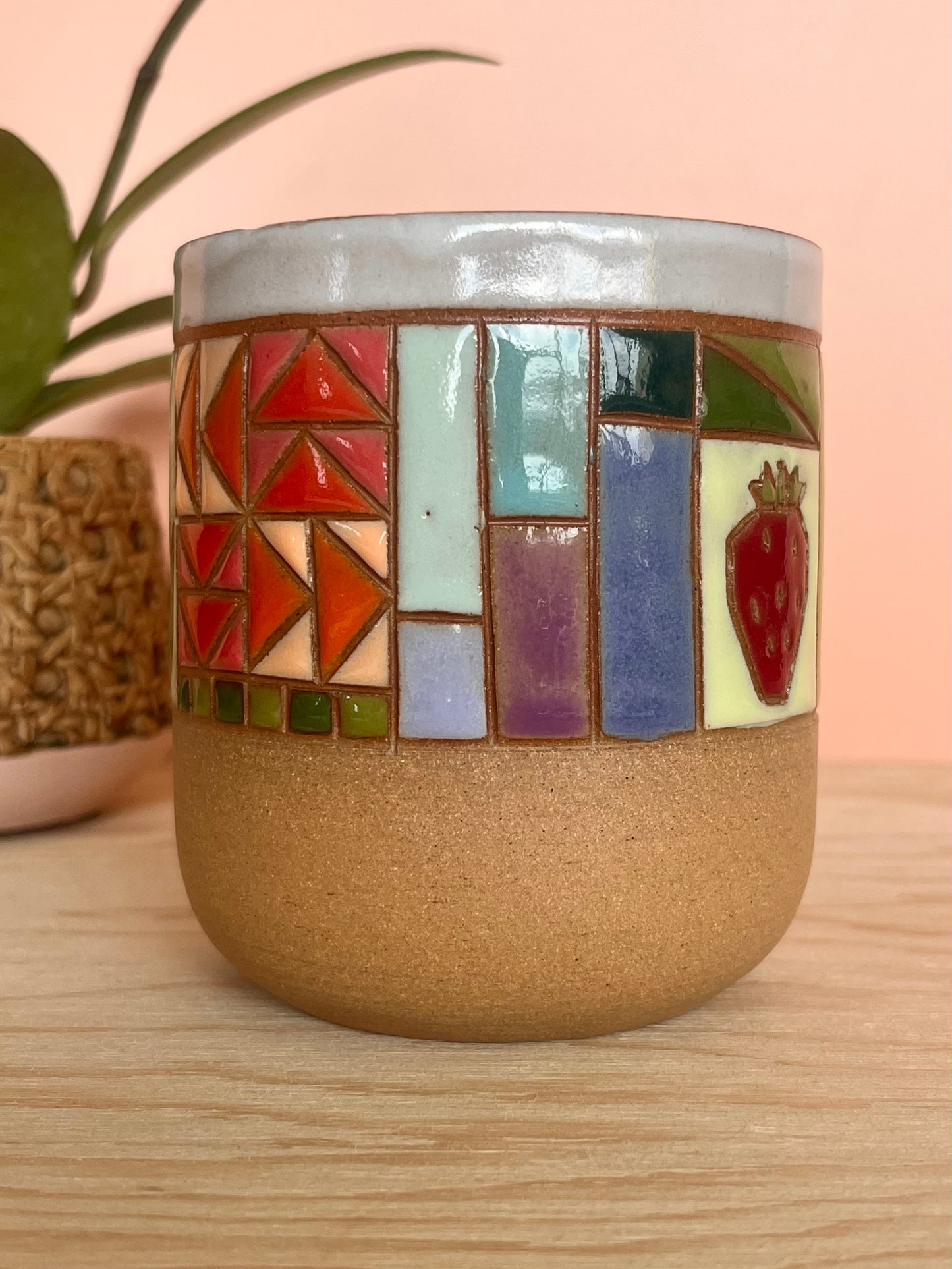 Rounded Quilted Tumbler -80-